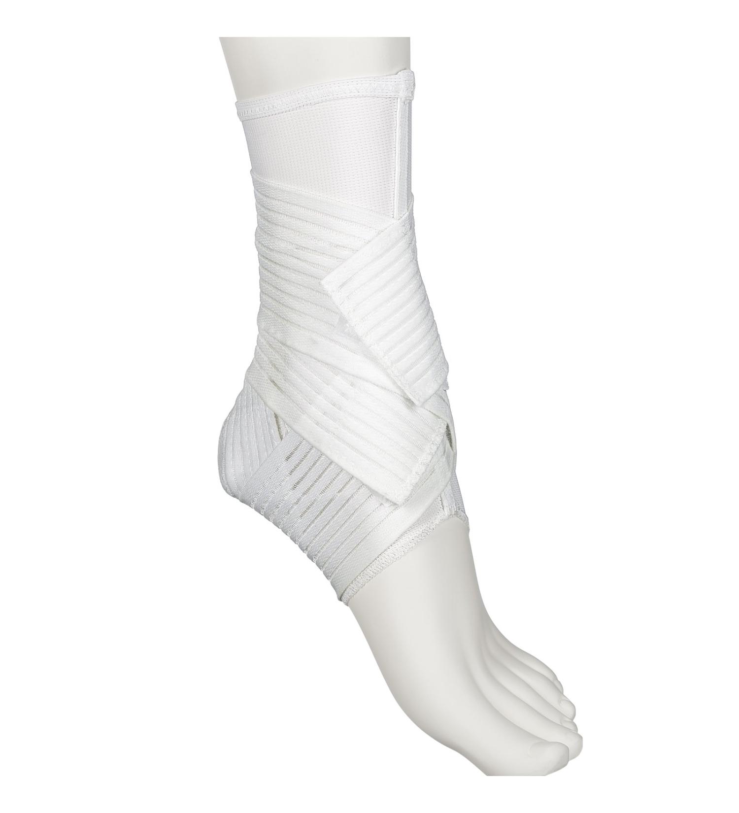 Active Ankle 329 Ankle Brace - White Compression Sleeve with Straps for Men & Women | Ideal for Sports: Volleyball Football Basketball Rugby | Sprain Support Size Small - Buy Online on GoSupps.com
