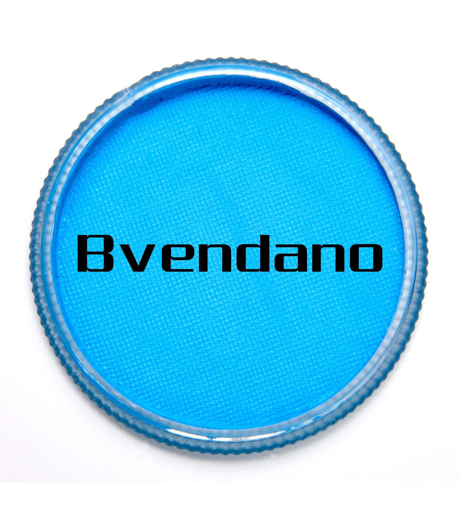 BVENDANO 30g Aqua Blue Face Paint Cake - Professional Water Based Makeup for Adults, Kids, SFX - Buy Online on GoSupps.com