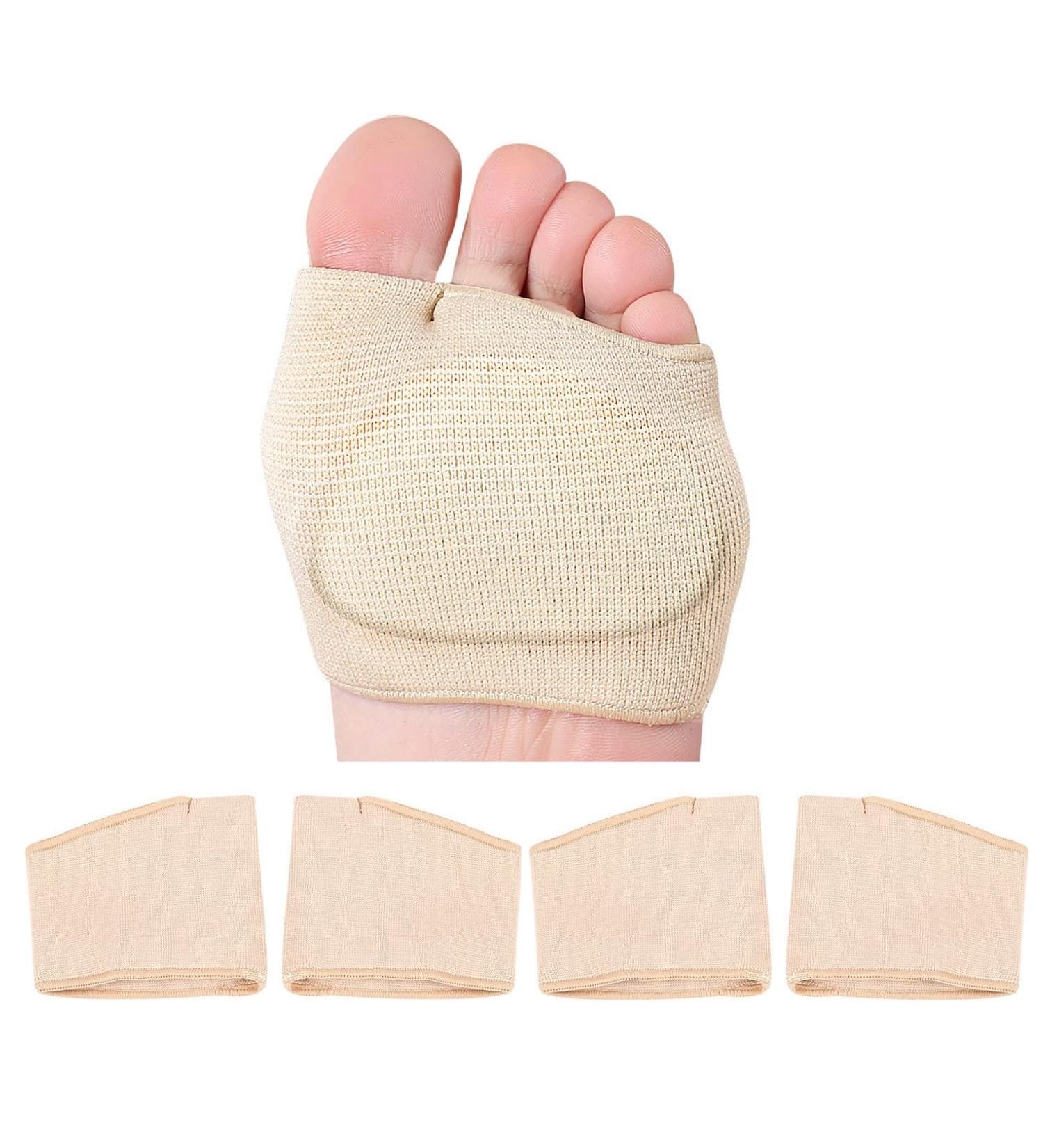 Metatarsal Pads for Men & Women 2 Pairs of Ball of Foot Cushions Soft Fabric Socks for Foot Pain Relief Gel Sleeve Cushions Size S (Men 5-7 Women 5.5-8 - Buy Online on GoSupps.com