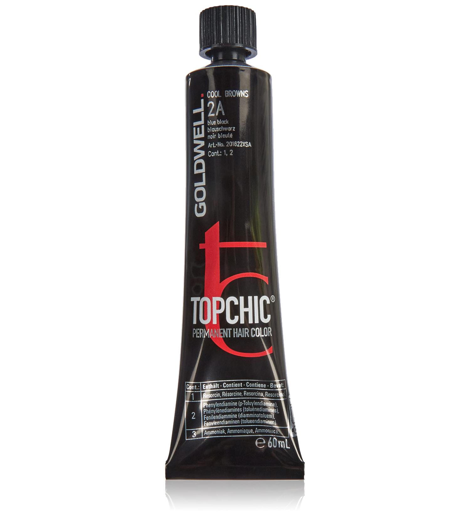Goldwell Topchic Hair Color Blue Black 2A 60 ml | Premium International Shipping - Buy Online on GoSupps.com