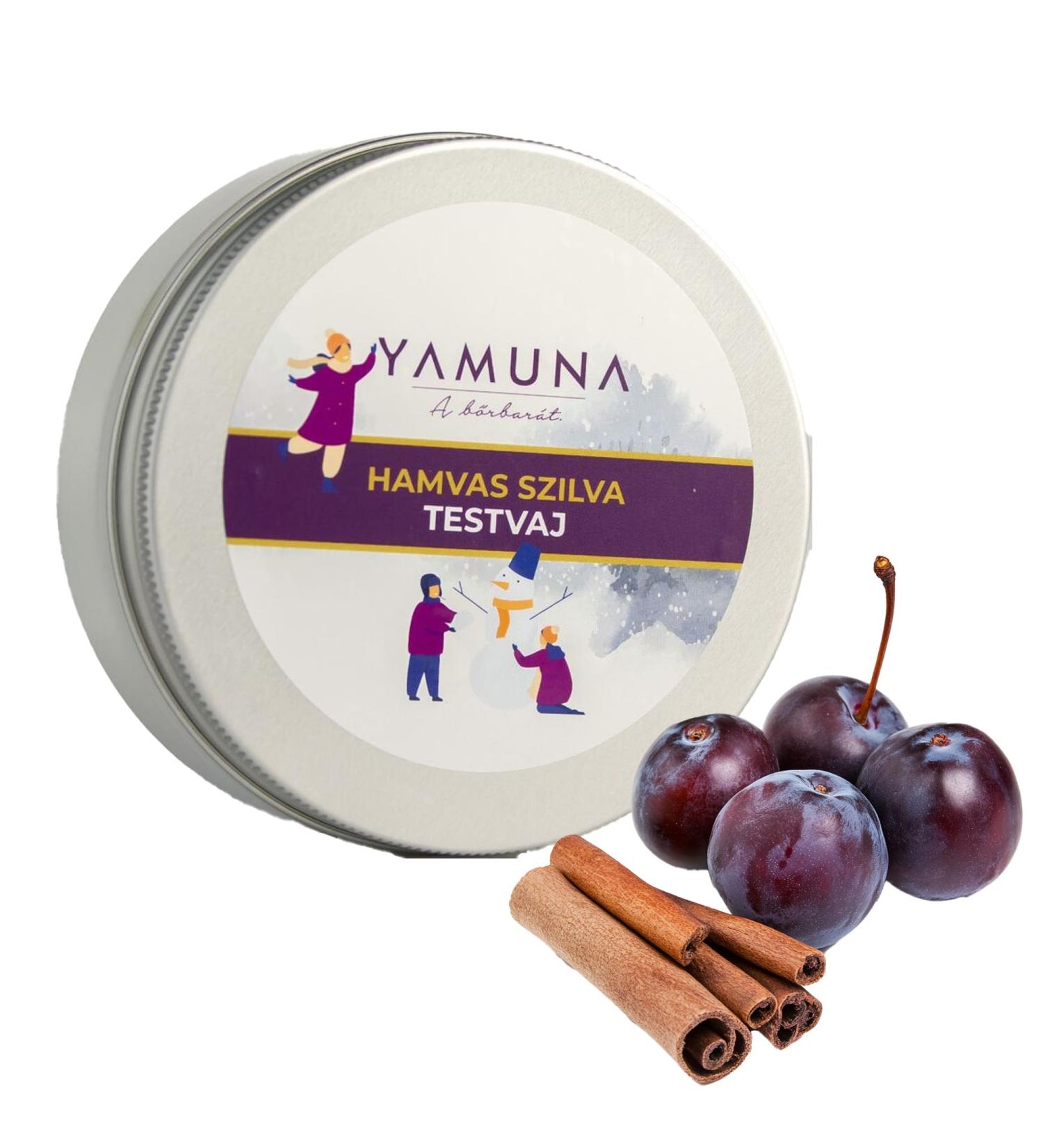 Yamuna Kft Luxurious body butter care with shea butter and cocoa butter for dry skin Provides intensive hydration silky soft supple skin 200 ml plum with cinnamon Plum with cinnamon 200 ml 1er Pack - Buy Online on GoSupps.com