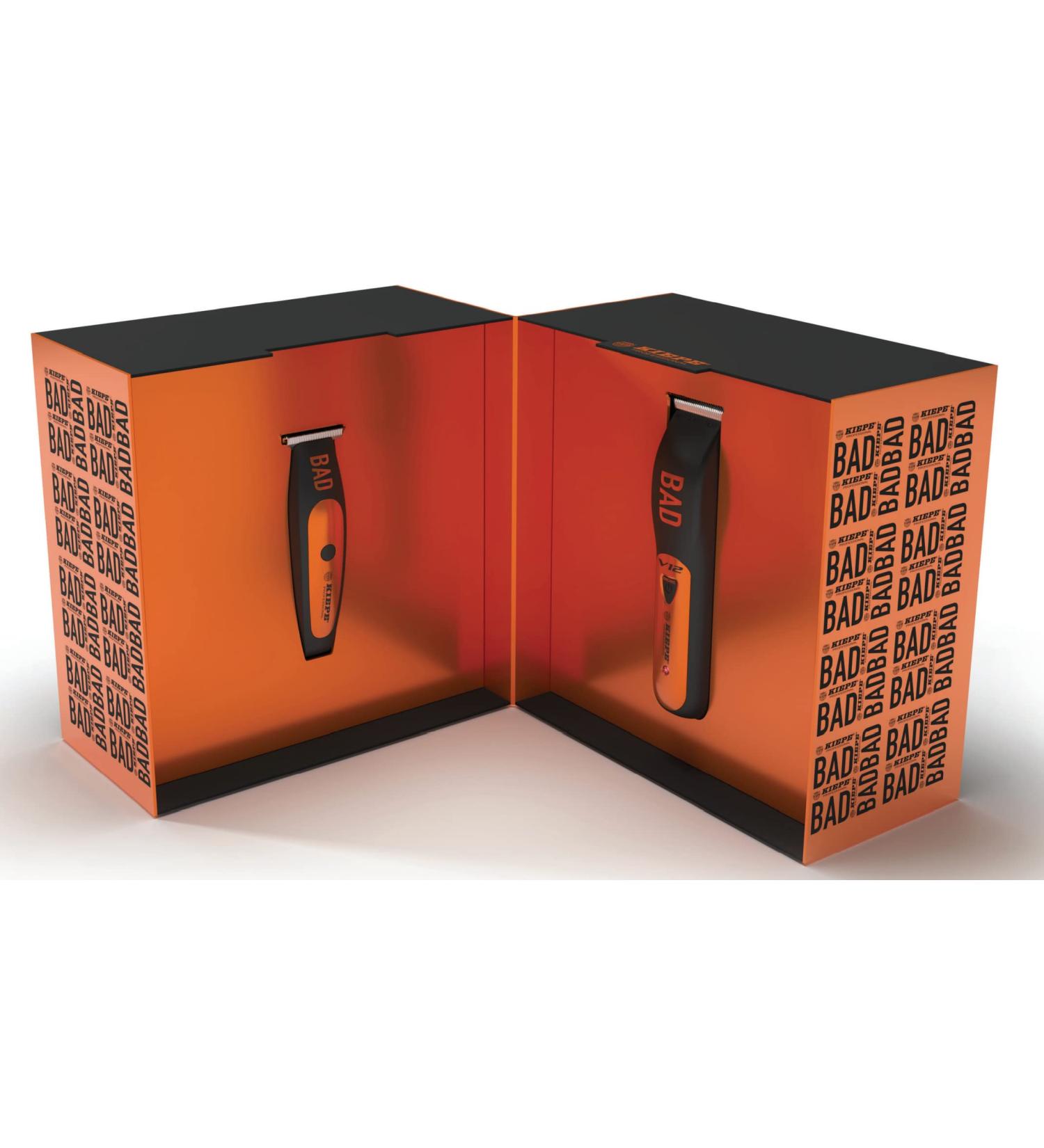 Professional Hair Clipper Bath Combo Set - Kiepe Italia | Black/Orange | International Shipping Available - Buy Online on GoSupps.com