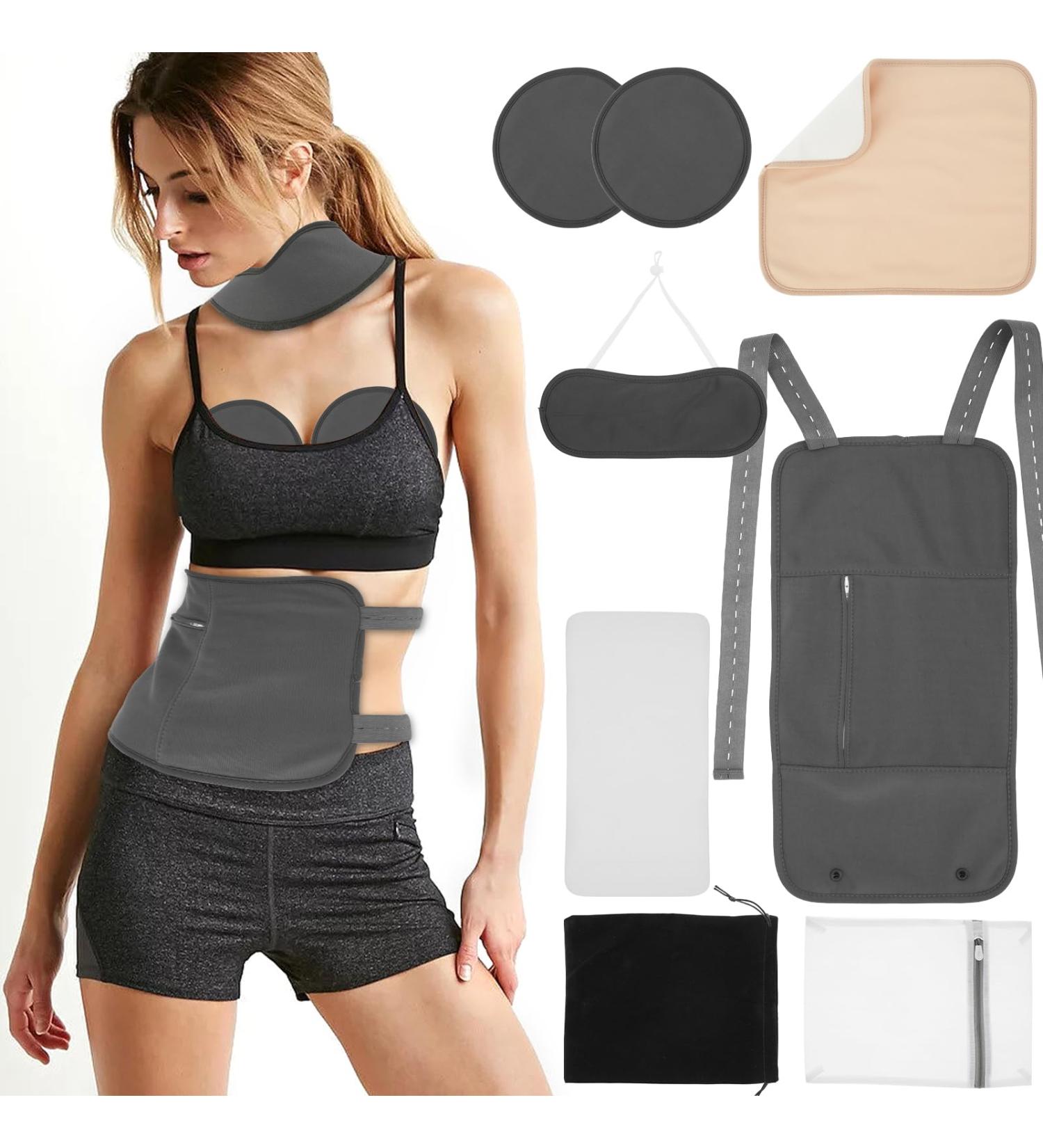 7 Pack Castor Oil Wrap Pack for Neck Waist Chest Castor Oil Liver Wrap Pack Kit Reusable Castor Oil Compress Wrap Pad Castor Oil Wrap Organic Cotton Flannel for Liver Detox Inflammation (Style 1) - Buy Online on GoSupps.com