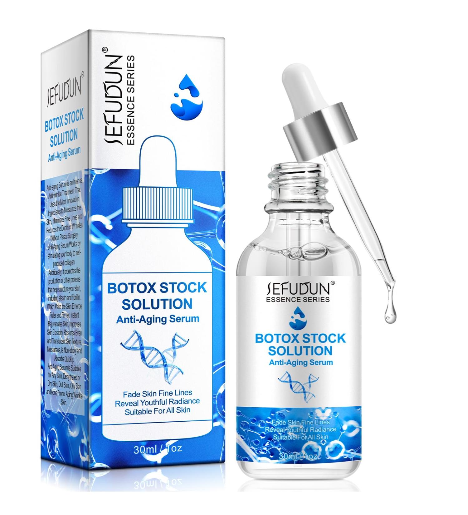 Buy Botox Face Serum - Anti-Aging Instant Tightening Reduce Wrinkles & Fine Lines Boost Collagen Hydrate Skin | International Shipping Available - Buy Online on GoSupps.com
