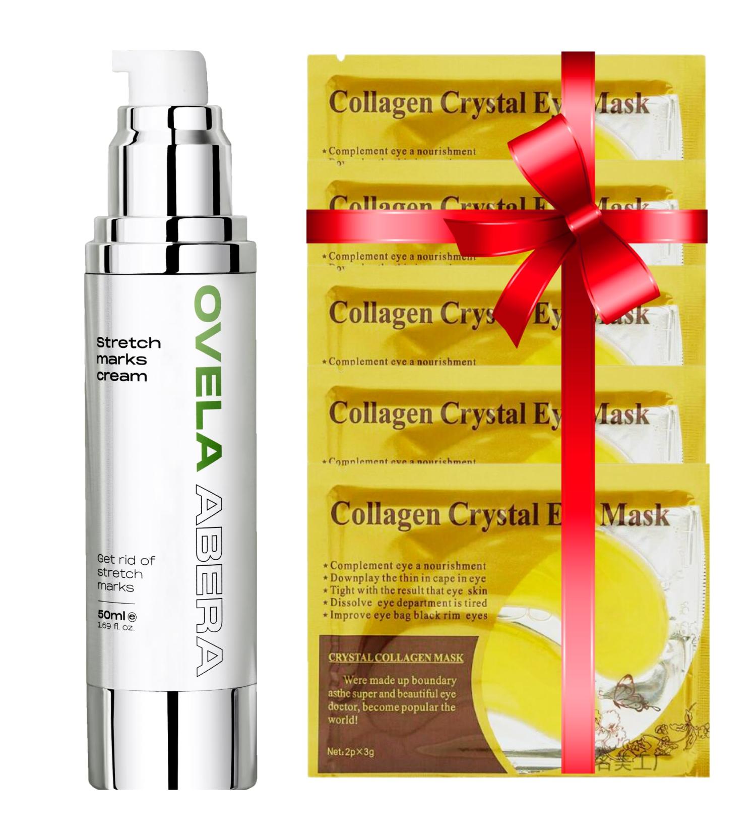 Abera Ovela Maternity Stretch Mark Cream with Eye Mask for Pregnancy and Weight Fluctuations Stretch Mark Treatment Pregnancy Must Haves Deep Stretch Mark Removal All Skin Types 1.69 fl oz - Buy Online on GoSupps.com