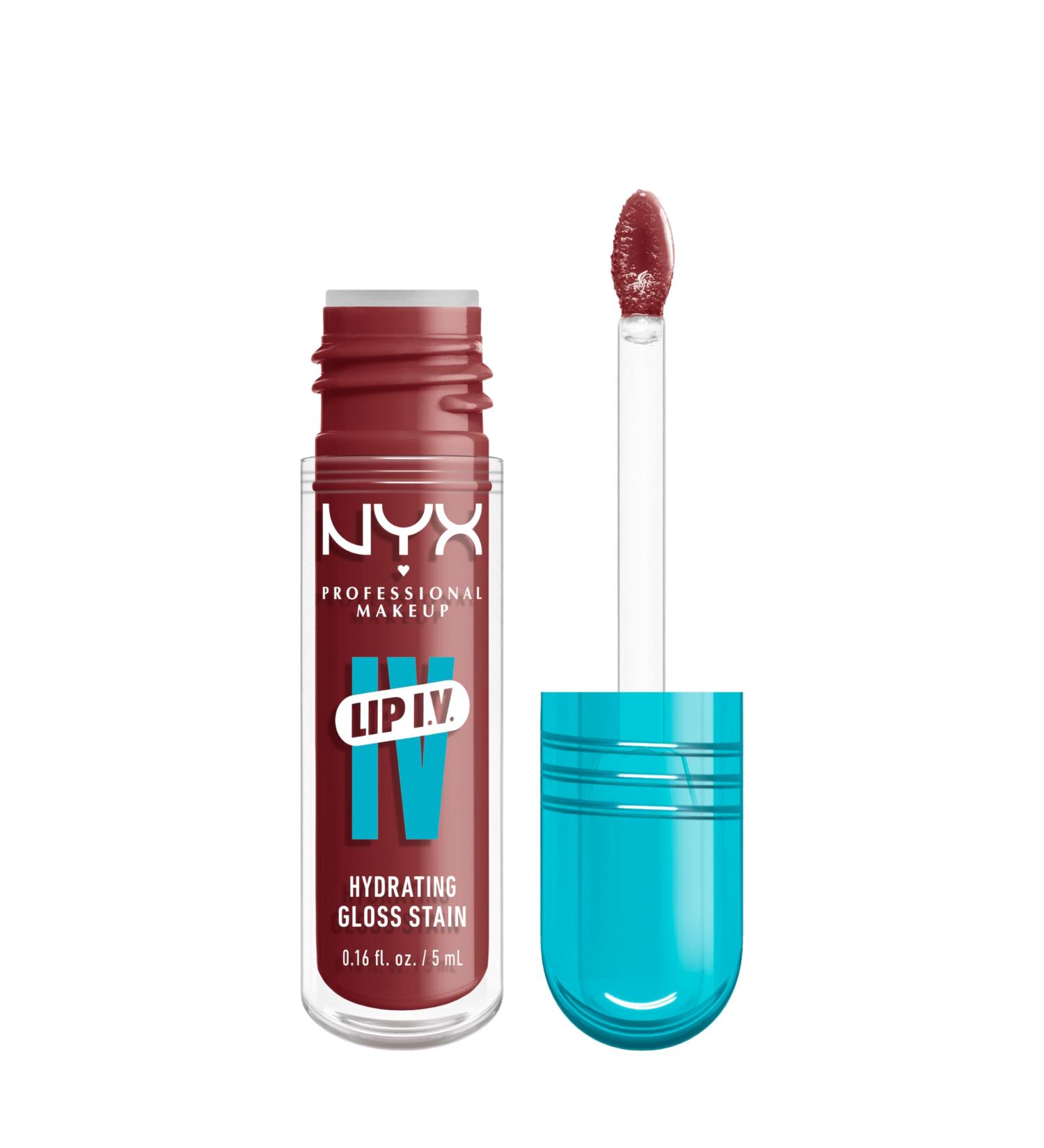 NYX Professional Makeup - Gloss Hydratant Effet Mouill - Tenue Jusqu' 12h - Hautement Pigment - Fini Brillant - Lip IV Gloss - Teinte : Drippin' In Rose - Buy Online on GoSupps.com