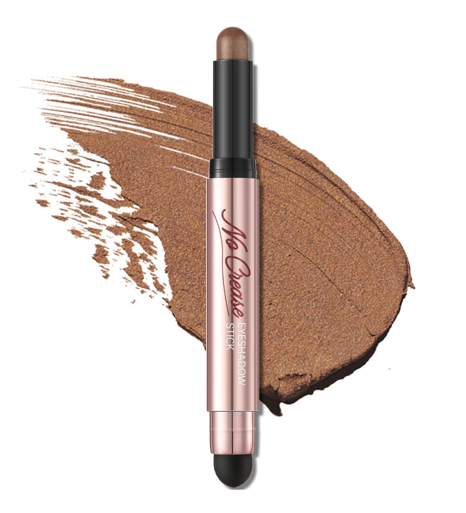 FOCALLURE No Crease Eyeshadow Stick - Matte & Shimmer Creamy Eye Shadow Pencil | Waterproof, Smudge-proof with Built-in Smudger - HICKORY 05 - Buy Online on GoSupps.com