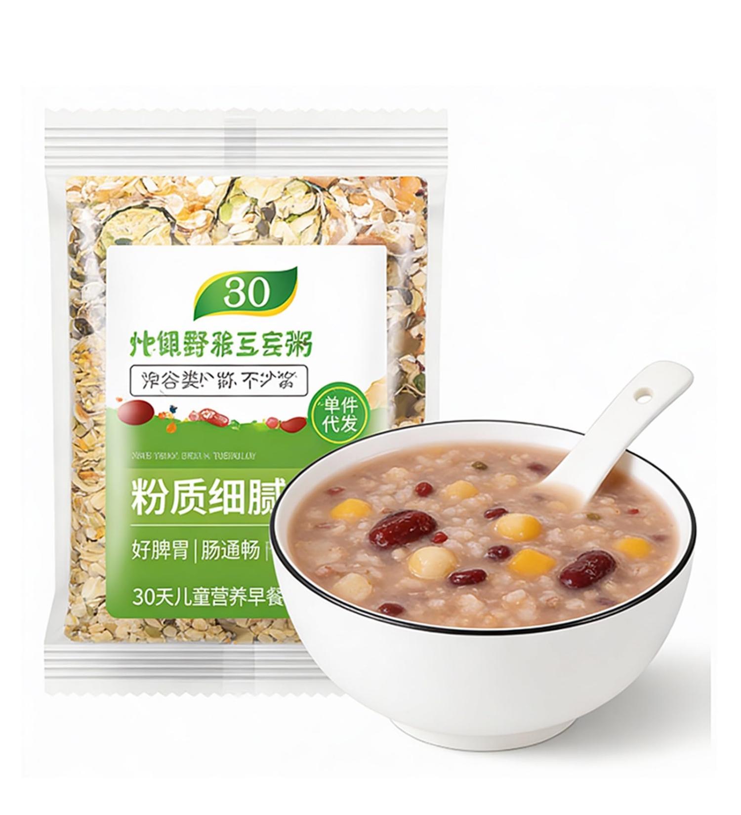Paquet De 30 Bouillies C r ales M lang es 75 G Chacune Ingr dients Congee Faciles Cuire Huit Tr sors Petit-d jeuner Saines Repas Nutritif Rapide - Buy Online on GoSupps.com
