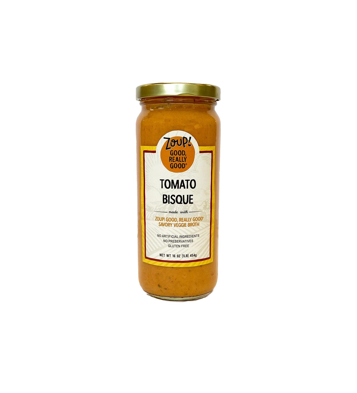 Tomato Bisque by Zoup! Good  Really Good- No Artificial Ingredients  No Preservatives  Gluten Free Tomato Bisque  16 oz Ready to Serve (1 Pack) - Buy Online on GoSupps.com