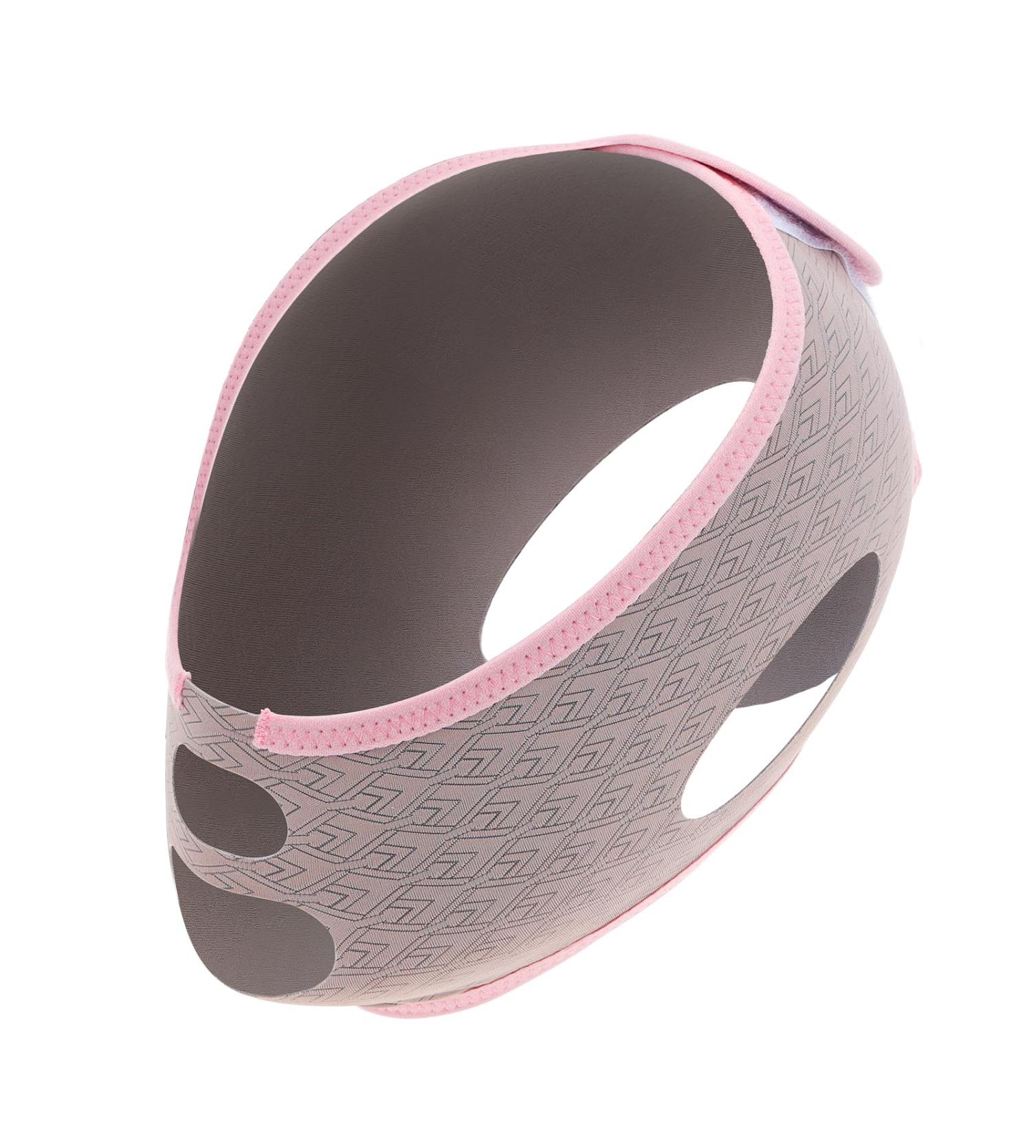 Funzhan Double Chin Reducer V Line Lifting Mask High Elastic Nylon V Shaped Slimming Face Slimming Strap Bandage Face Chin Strap Face Lifting Belt V Line Face Shaping Device Face Lifting Mask Jacquard Weave - Buy Online on GoSupps.com