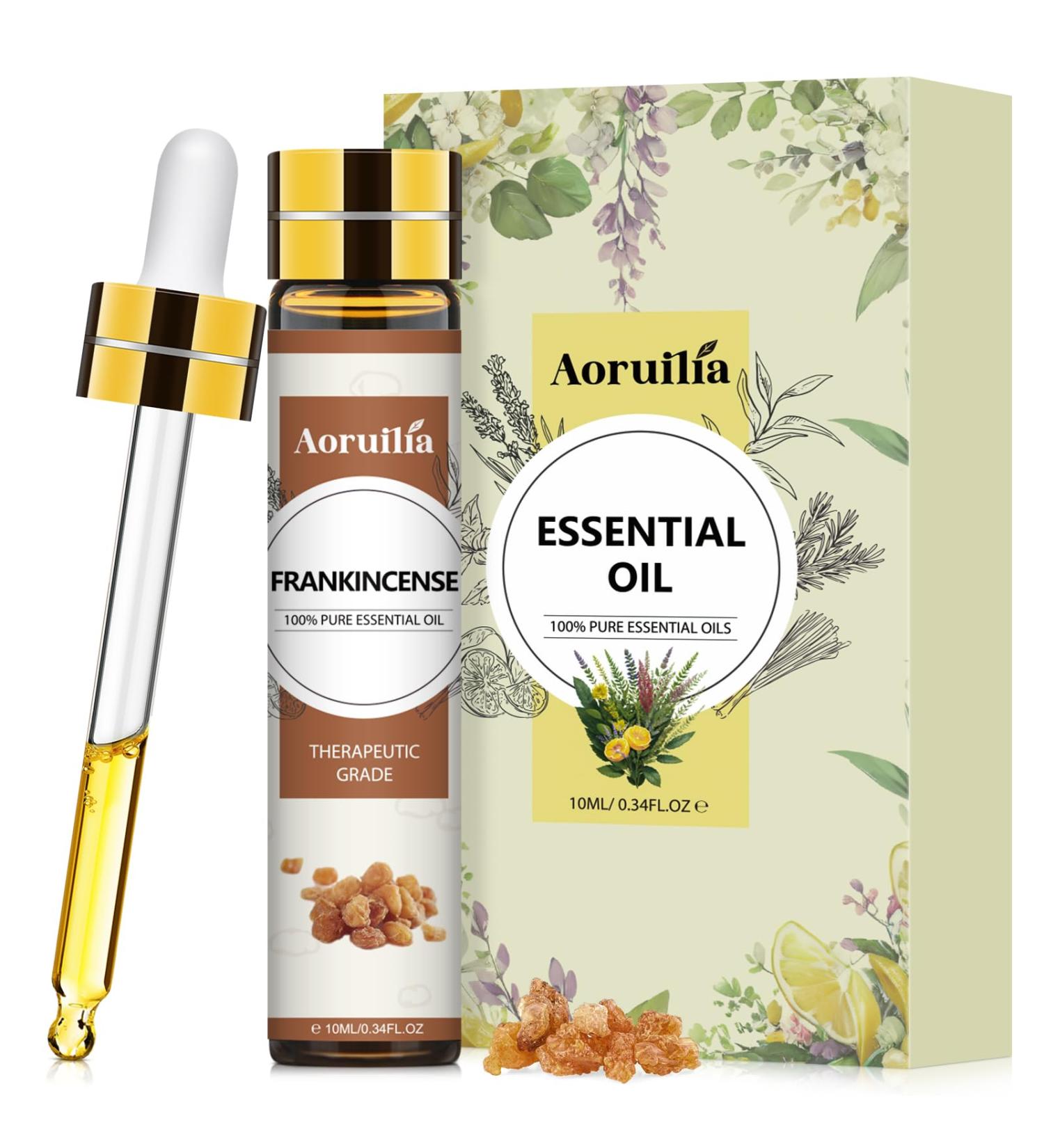 Aoruilia 10ml Frankincense Essential Oils - 100% Pure Natural Frankincense Oil for Diffuser for Home Aromatherapy Relax Spa Yoga Soaps & Candles Making Frankincense 10 ml (Pack of 1) - Buy Online on GoSupps.com