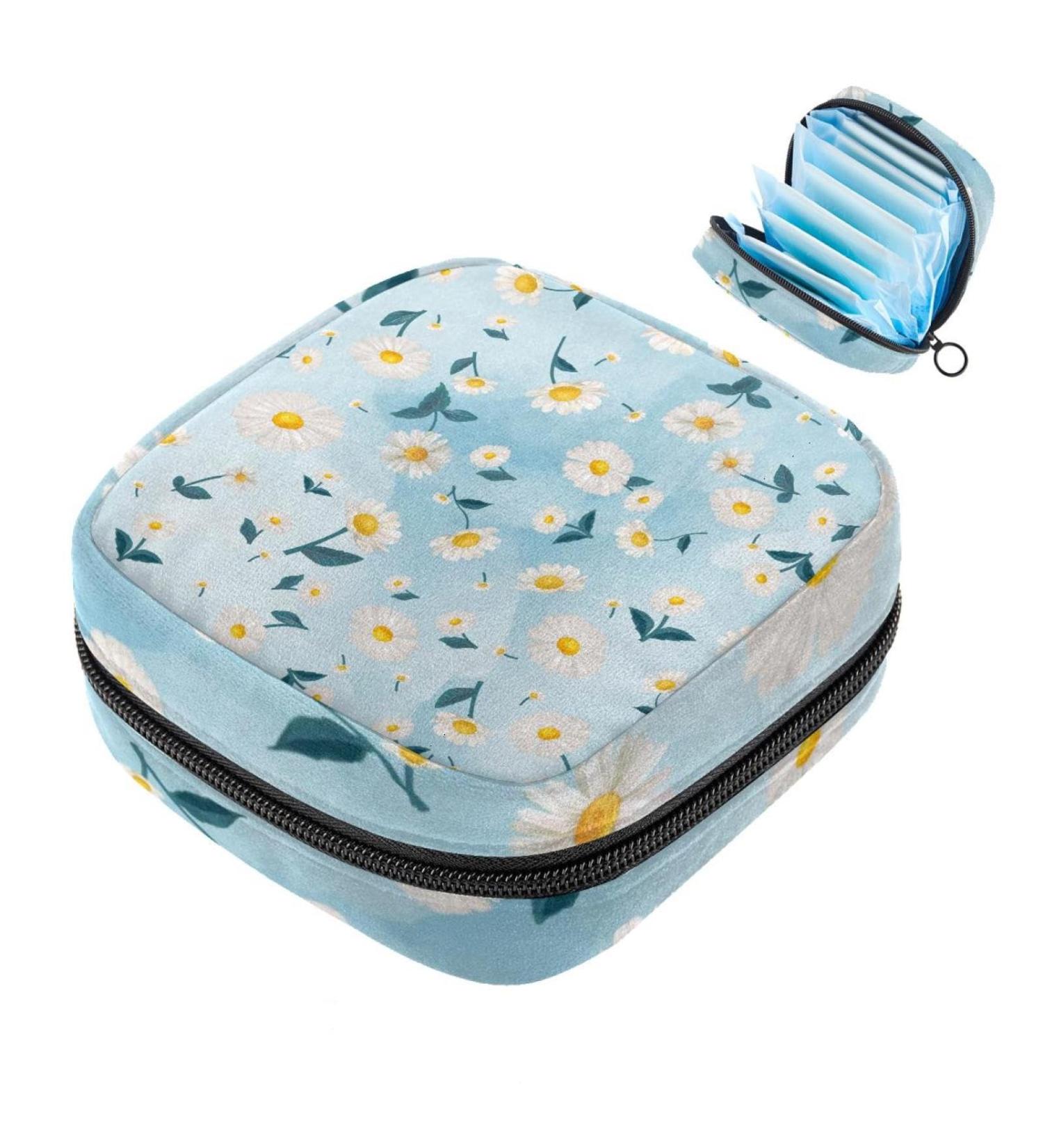 Women s Band Storage Pocket - Large Capacity Menstrual Cup & Makeup Organizer | Travel-Friendly Sunflower Pattern | 4.7x6.6 in - Buy Online on GoSupps.com
