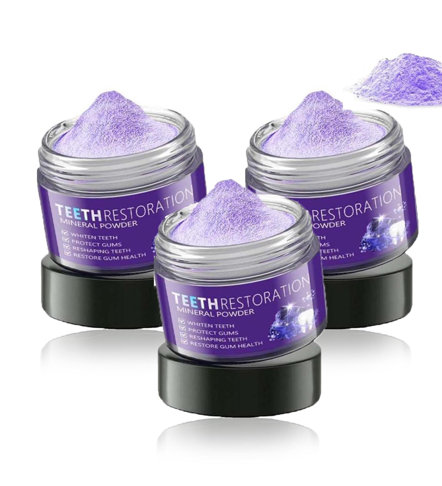Tooth Restoration Mineral Powder Dental Mineral Powder Effective for Strengthening Teeth Gentle Teeth Whitening Powder Teeth Restoration Mineral Powder (3) - Buy Online on GoSupps.com