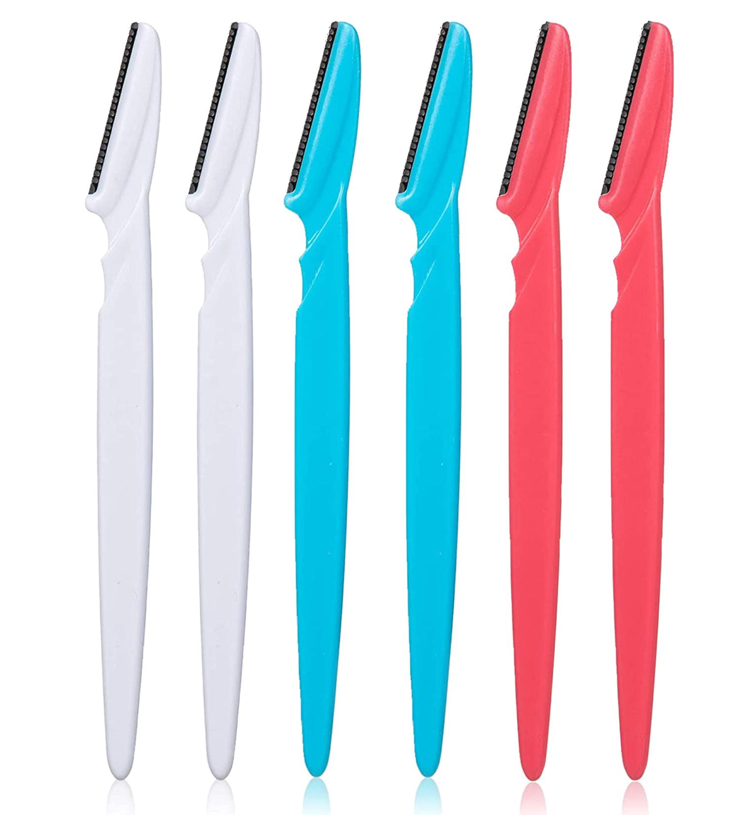 Opaz Touch-Up Eyebrow Razor Dermaplaning Tool and Facial Razor with Precision Guide cover 6 pack skin care kit wax-less