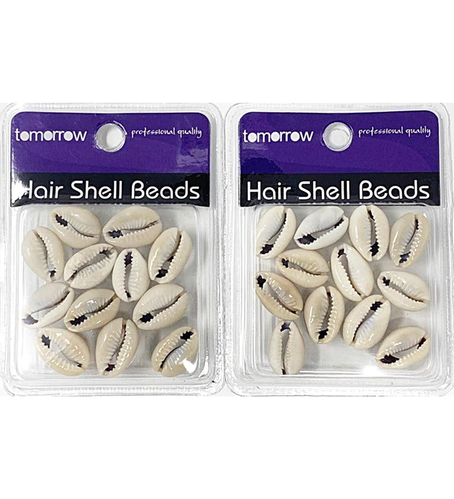 Crispy Collection Sea Shell Hair Beads 2-Pack - Cowrie Dreadlocks Braid Decoration - Buy Online on GoSupps.com