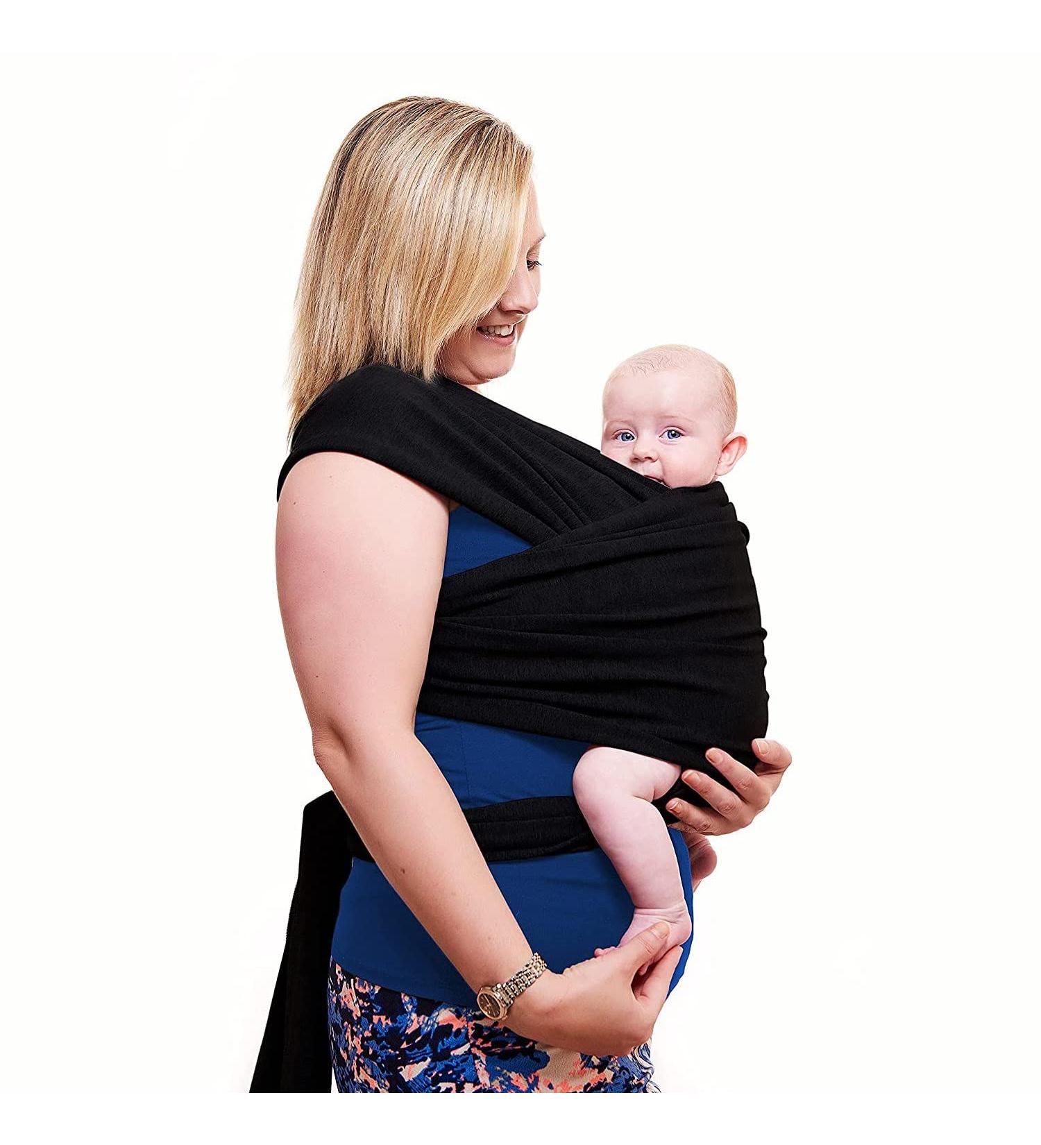 Voarge Adjustable Unisex Baby Sling Wrap Carrier for Newborns to Toddlers - Multi-Purpose and Comfortable Baby Wrap (Black) - Buy Online on GoSupps.com