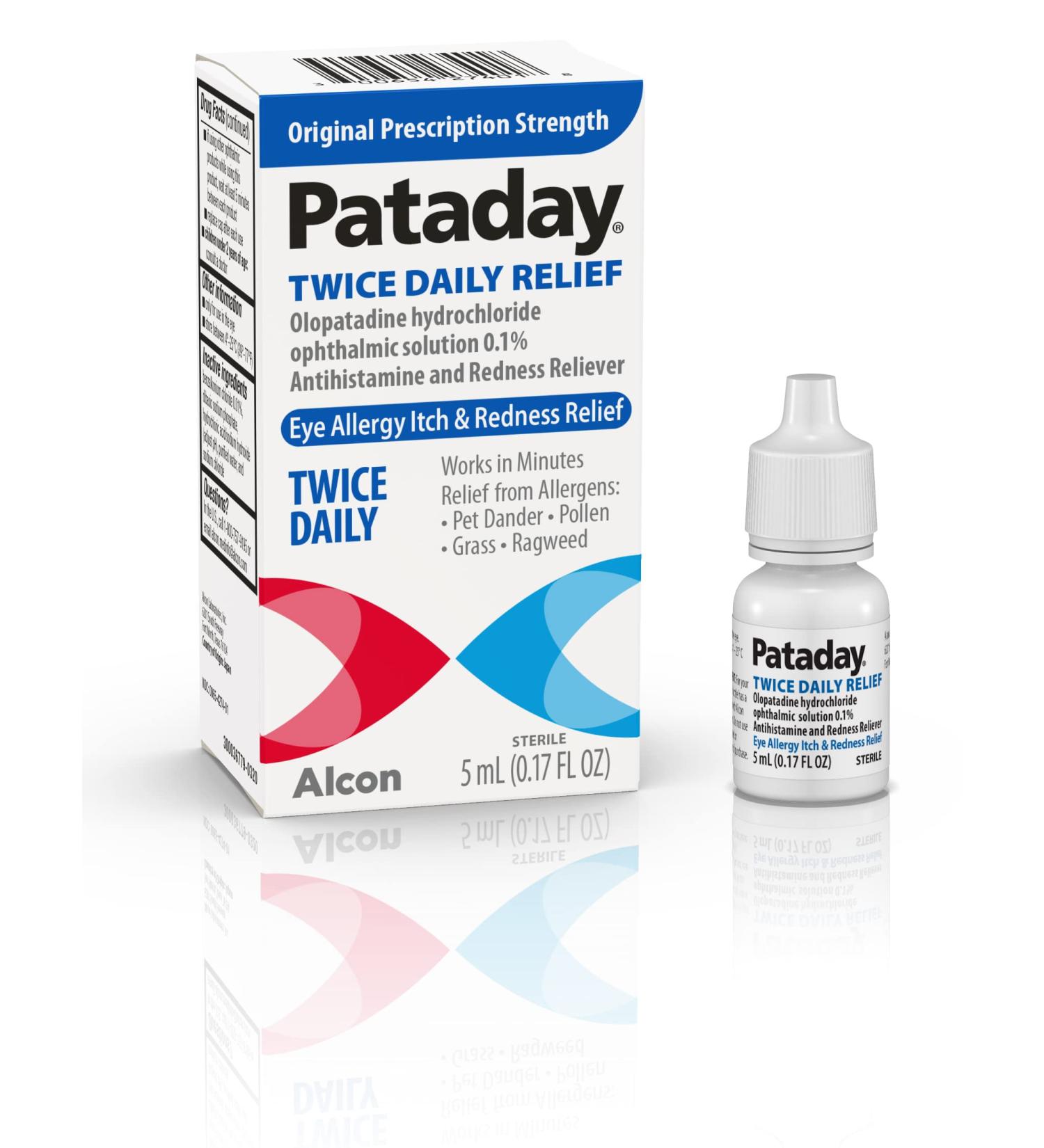 ALCON Pataday Twice Daily Relief Eye Drops 0.17 Fl Oz | Fast Relief for Allergy Symptoms - Buy Online on GoSupps.com