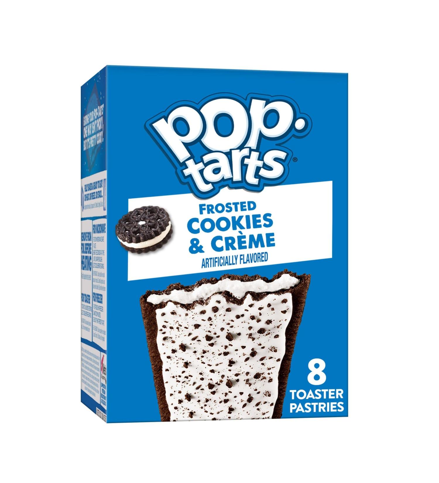 Pop-Tarts Cookies and Creme Breakfast Snacks - 13.5oz Box (8 Pastries) - Buy Online on GoSupps.com