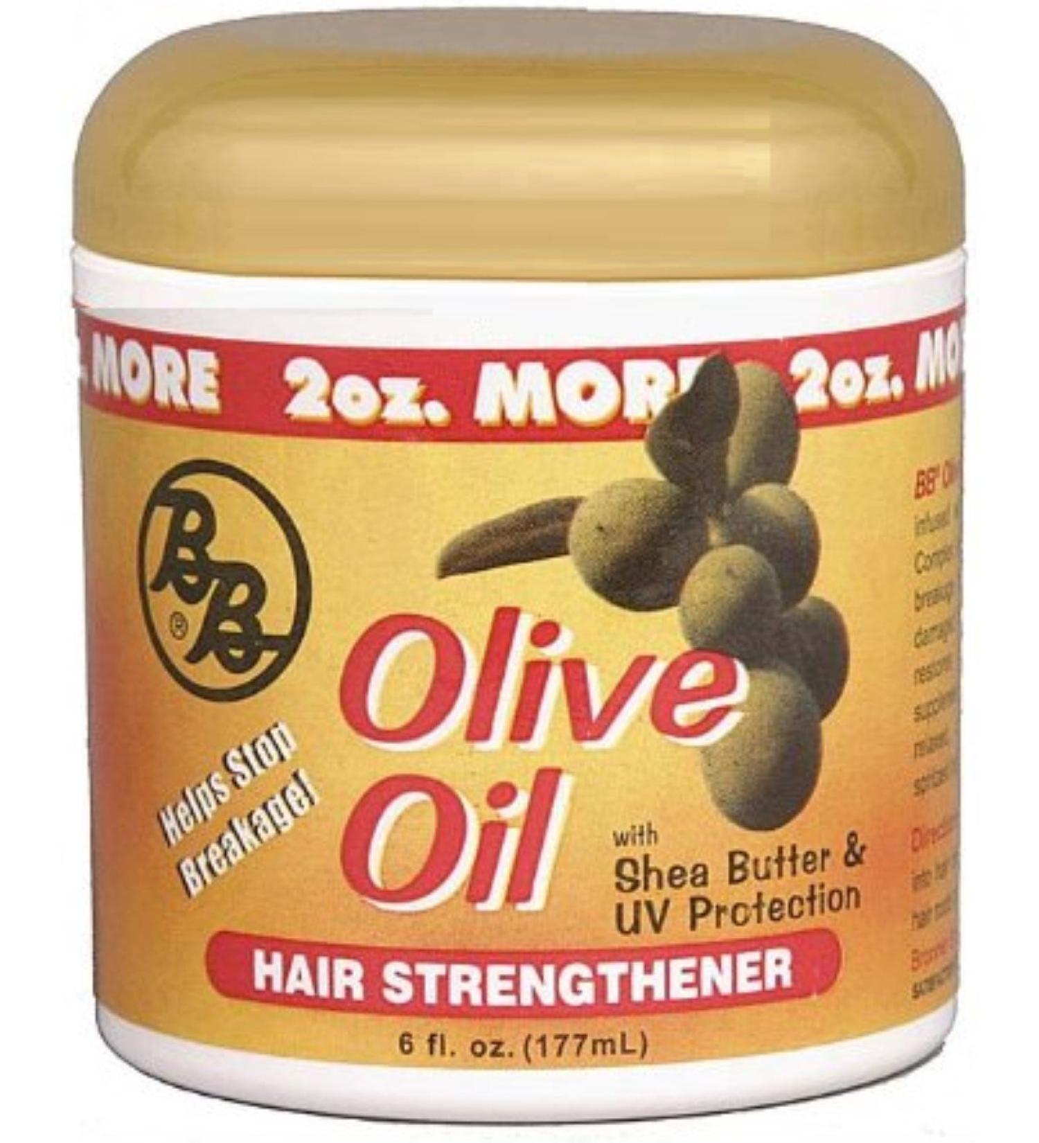 Bronner Brothers Olive Oil Hair Strengthener 6 oz (Pack of 3) 6 Ounce