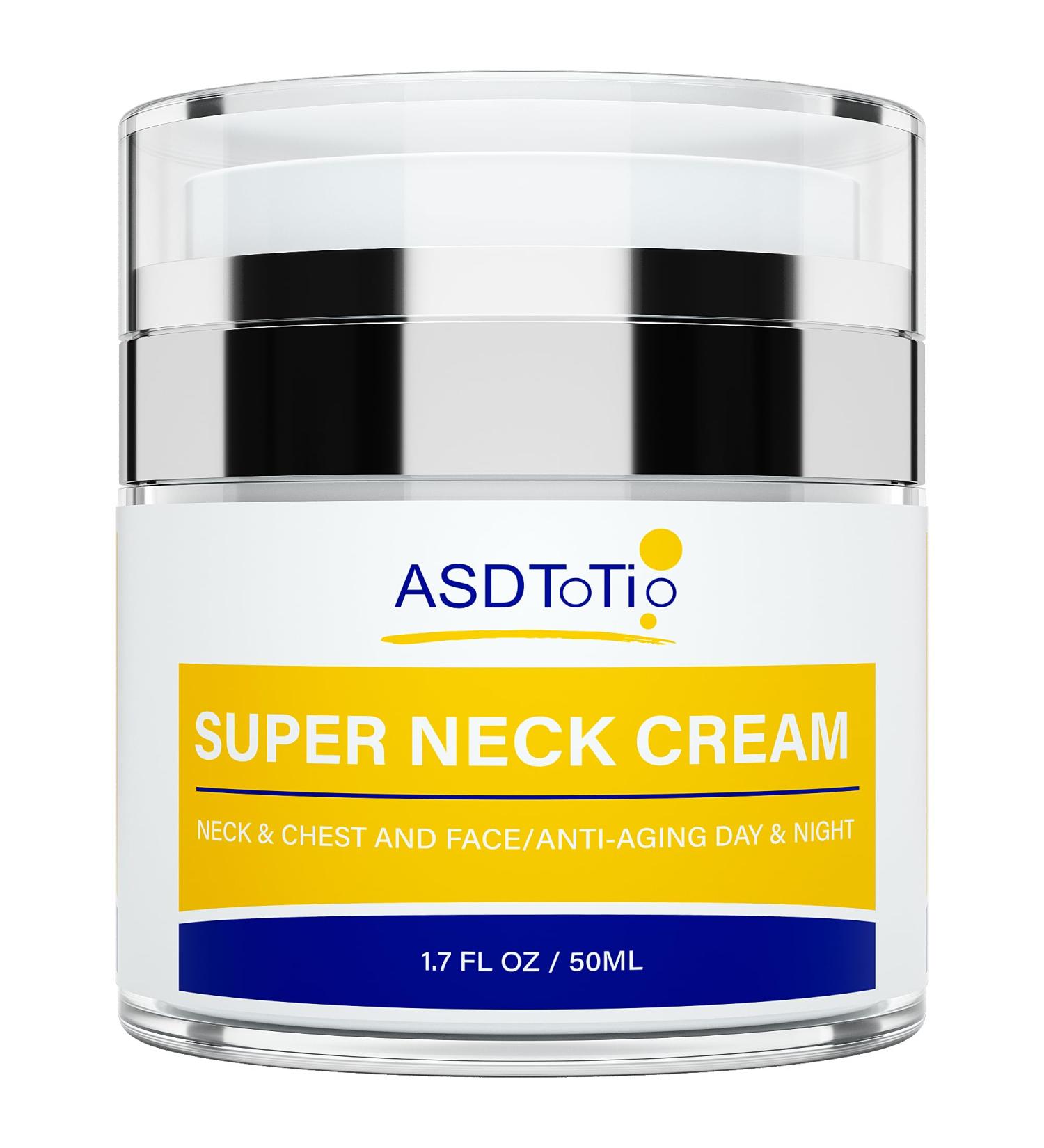 Super Neck Firming Cream | Anti-Aging Moisturizer with Retinol Collagen & Hyaluronic Acid | Day & Night Anti-Wrinkle Cream for All Skin Types - 1.7 FL OZ - Buy Online on GoSupps.com