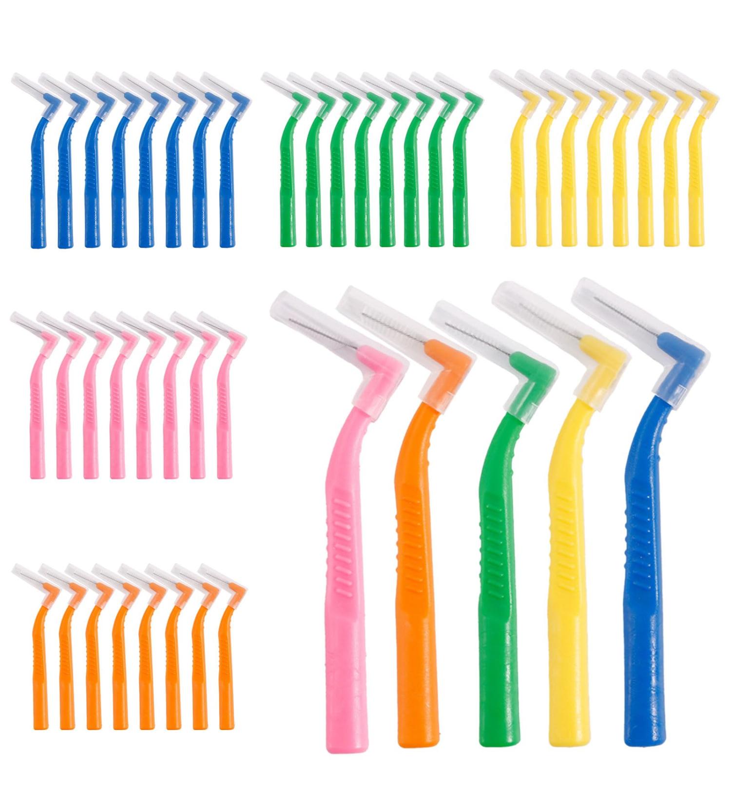 Xnivuis Interdental Brushes - 40 Pieces Multicolor Dental Cleaning Tools for Home & Travel | Effective Tooth Cleaning & Oral Hygiene - Buy Online on GoSupps.com