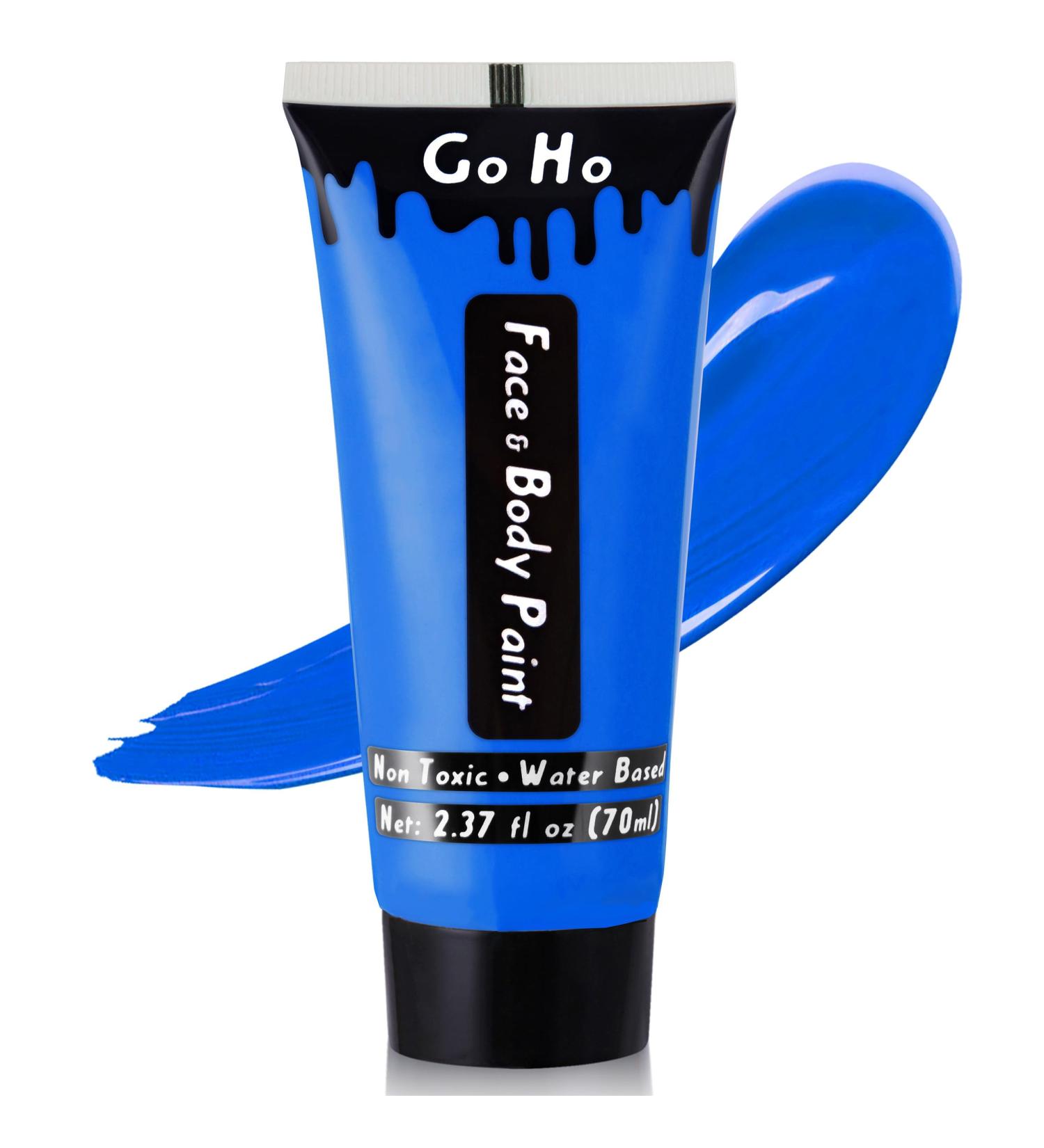 Go Ho Royal Blue Face & Body Paint - Washable Water-Based Cream for SFX Cosplay Halloween & Festivals | 2.37 oz - Buy Online on GoSupps.com