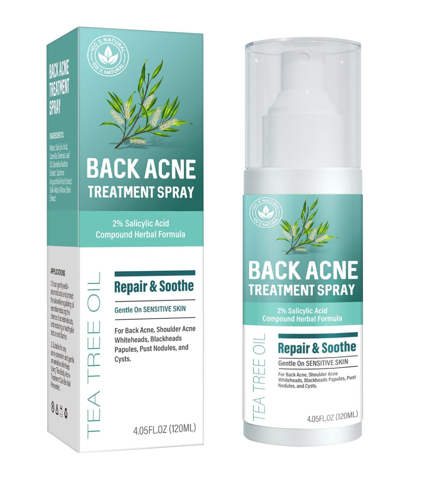 Maximum Strength Salicylic Acid Body Acne Treatment Spray for Teens - Suitable for All Skin Types - Buy Online on GoSupps.com