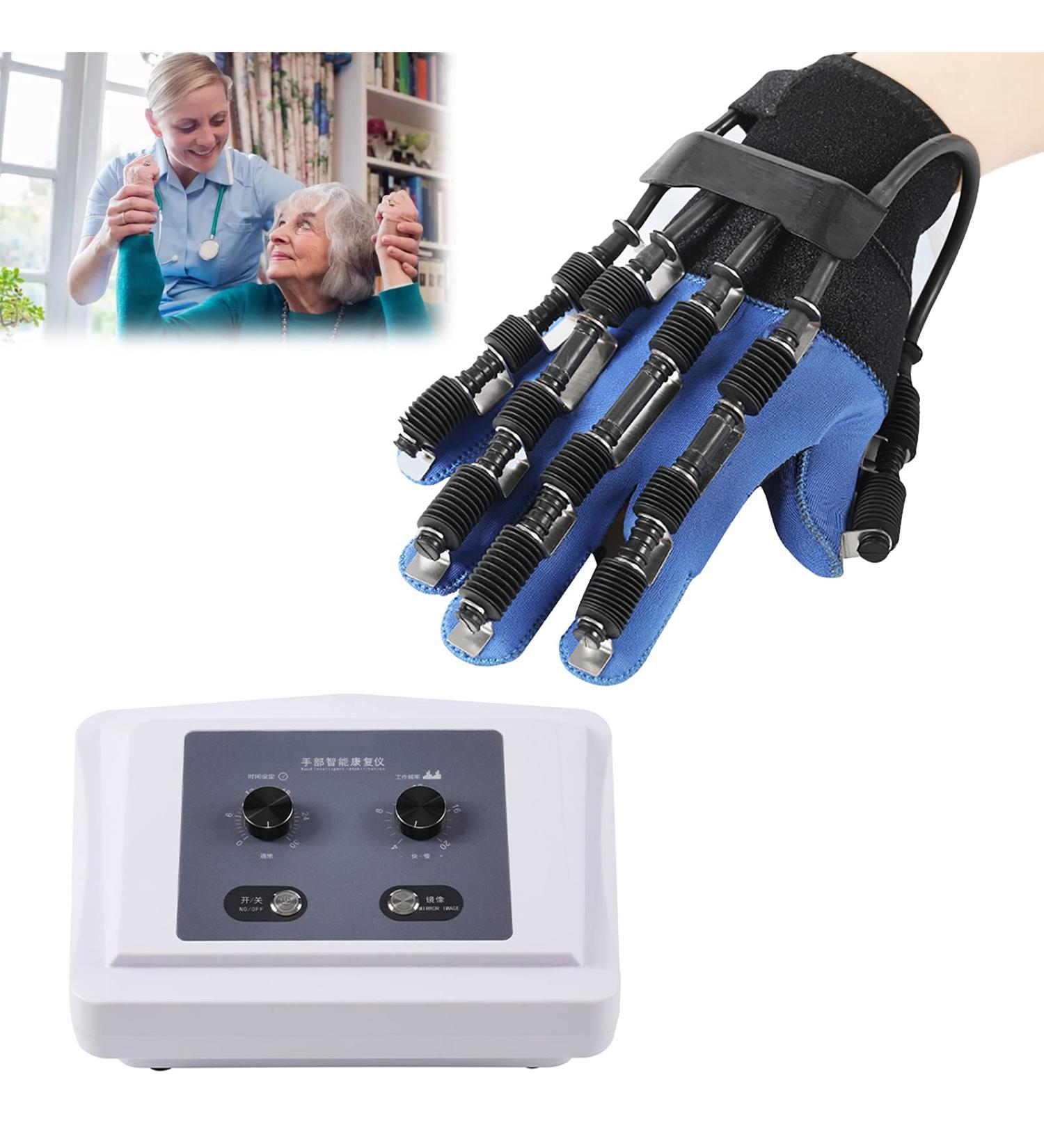 Rehabilitation Robot Gloves Finger Orthoses Hand Stroke Hemiplegia Rehabilitation Training Equipment Functional Long-Term Relief Left X-Large - Buy Online on GoSupps.com