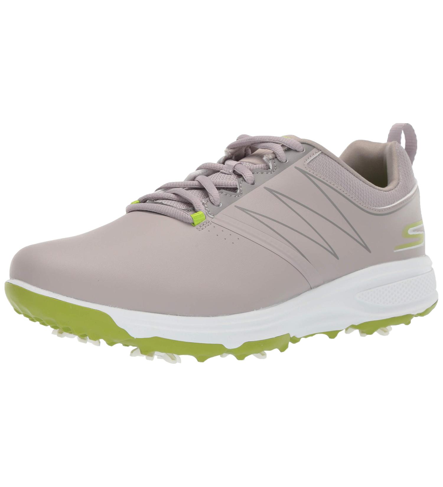 Skechers Men's Torque Waterproof Golf Shoe - 43 EU Gray Synthetic with Lime Trim | International Shipping Available - Buy Online on GoSupps.com