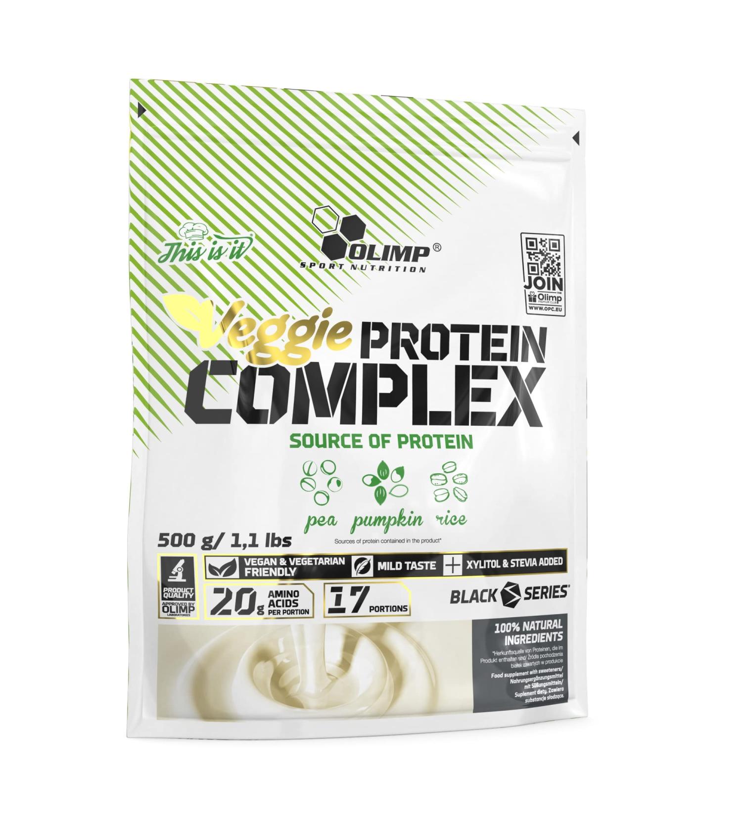 Olimp Sport Nutrition Veggie Protein Complex 500g - Natural Plant-Based Protein for Muscle Growth & Recovery - Shop Internationally - Buy Online on GoSupps.com