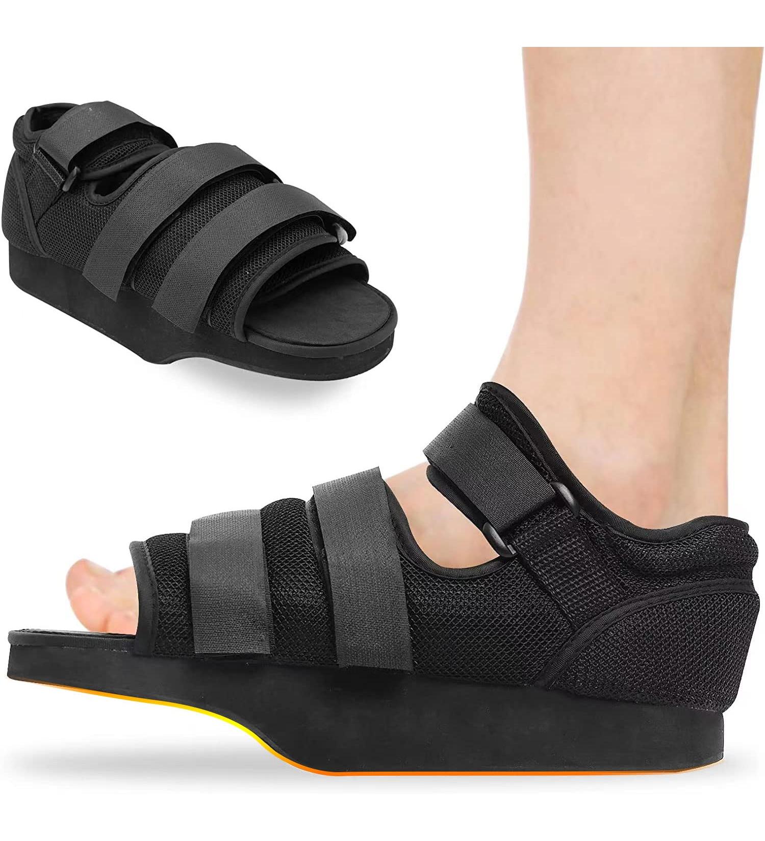 Post Op Healing Boot for Broken Toe Surgery - Forefoot Offloading Post Surgical Wedge Foot Splint (Medium) - Men and Women - Buy Online on GoSupps.com