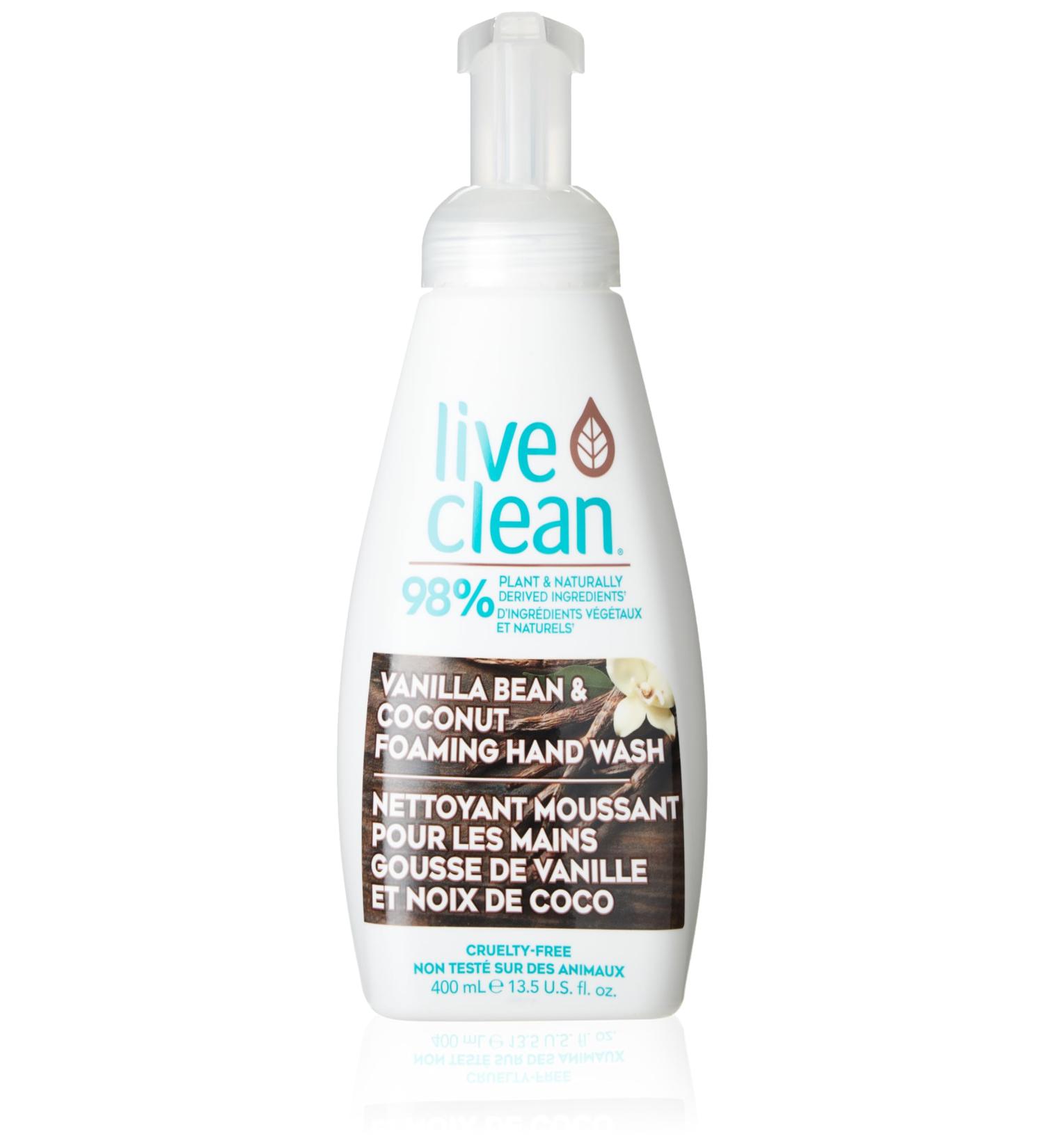 Live Clean Foaming Hand Wash Vanilla Bean & Coconut 400 mL 4 Count 400 ml (Pack of 4) - Buy Online on GoSupps.com