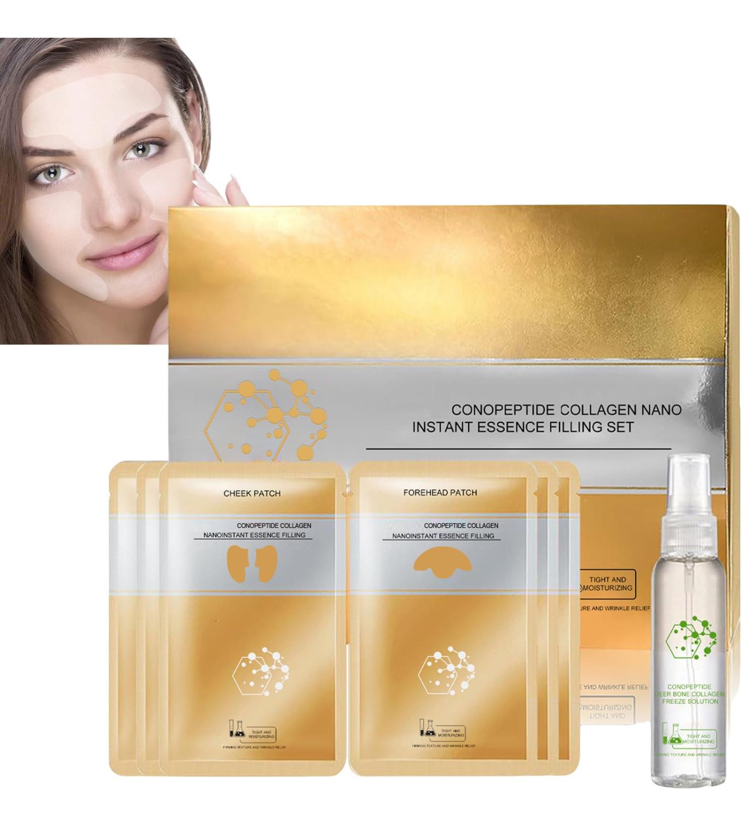  JASUBAI Skin Essence Instant Collagen Set Spiral Peptide Collagen Essence Kit Anti Aging Face Serum with Hyaluronic Acid Reduce Fine Lines and Wrinkles (1 Set) - Buy Online on GoSupps.com