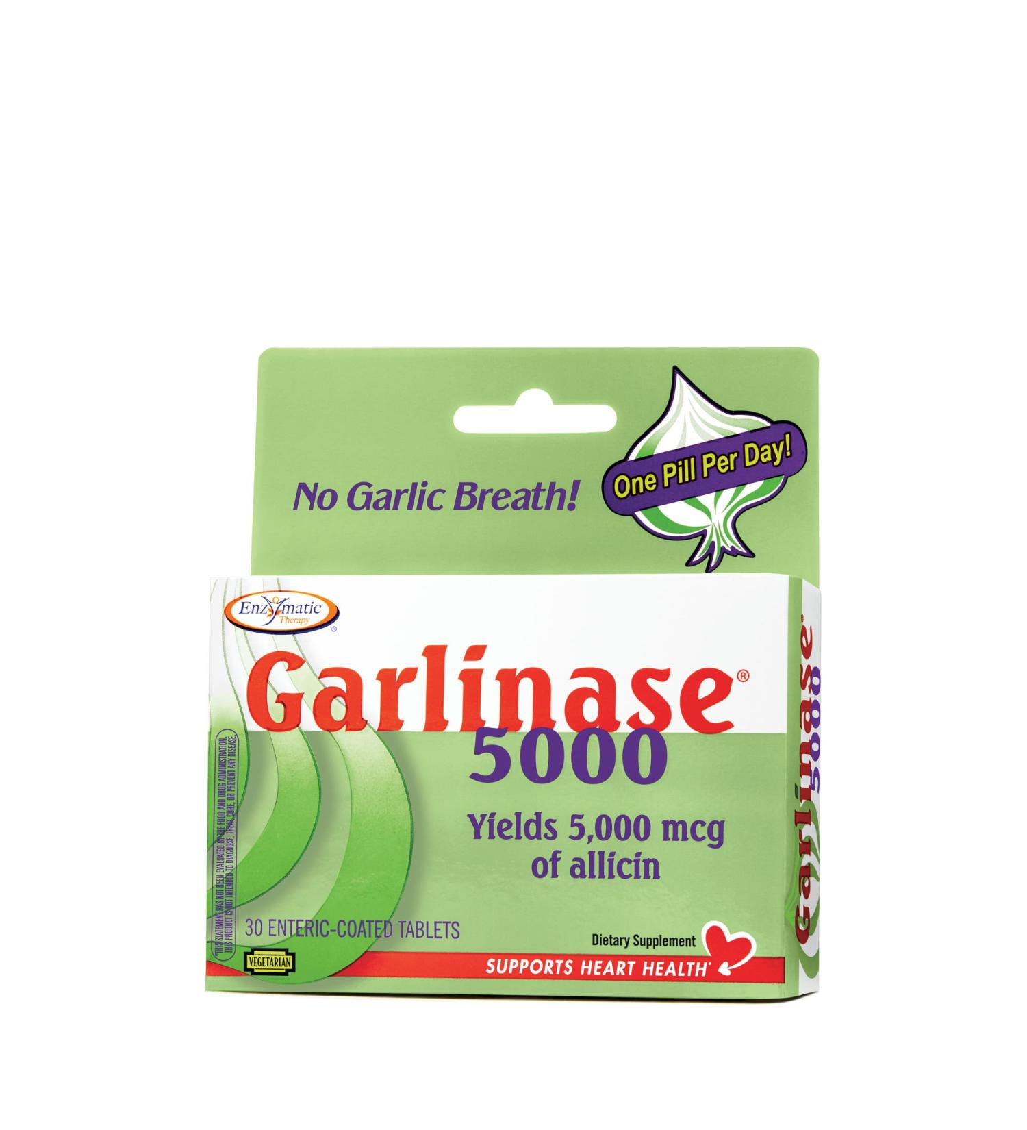 Natures Way Garlinase Fresh 30 CT - Powerful Garlic Supplement for Heart Health - Buy Online on GoSupps.com