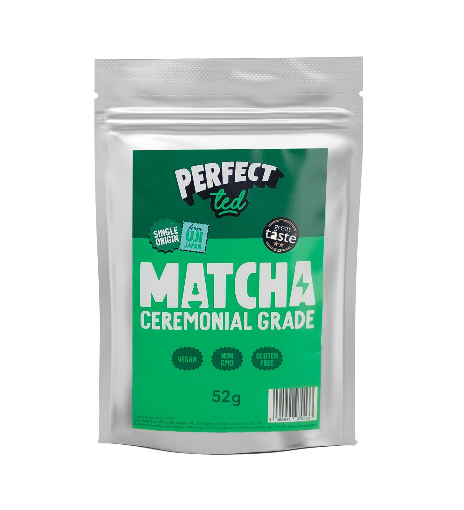 52g Ceremonial Grade Perfect Ted Matcha from Japan - Ideal for Lattes - Buy Online on GoSupps.com