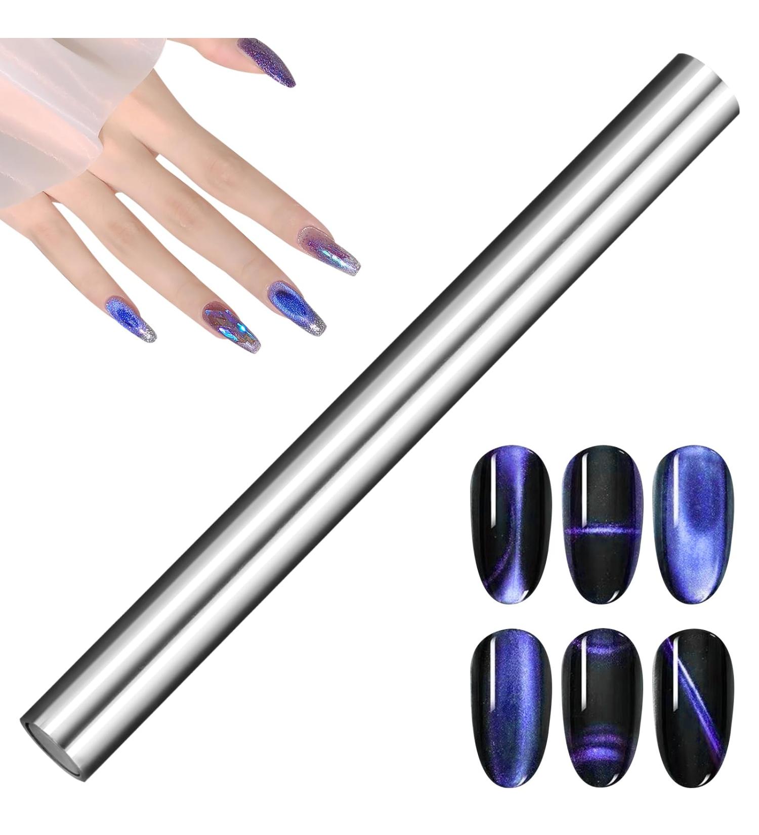 Premium Nail Magnet Tool - 3D Magnetic Cat Eye Gel Polish Applicator for DIY Salon & Home - 5.90 Inch Double-Head Design - Buy Online on GoSupps.com