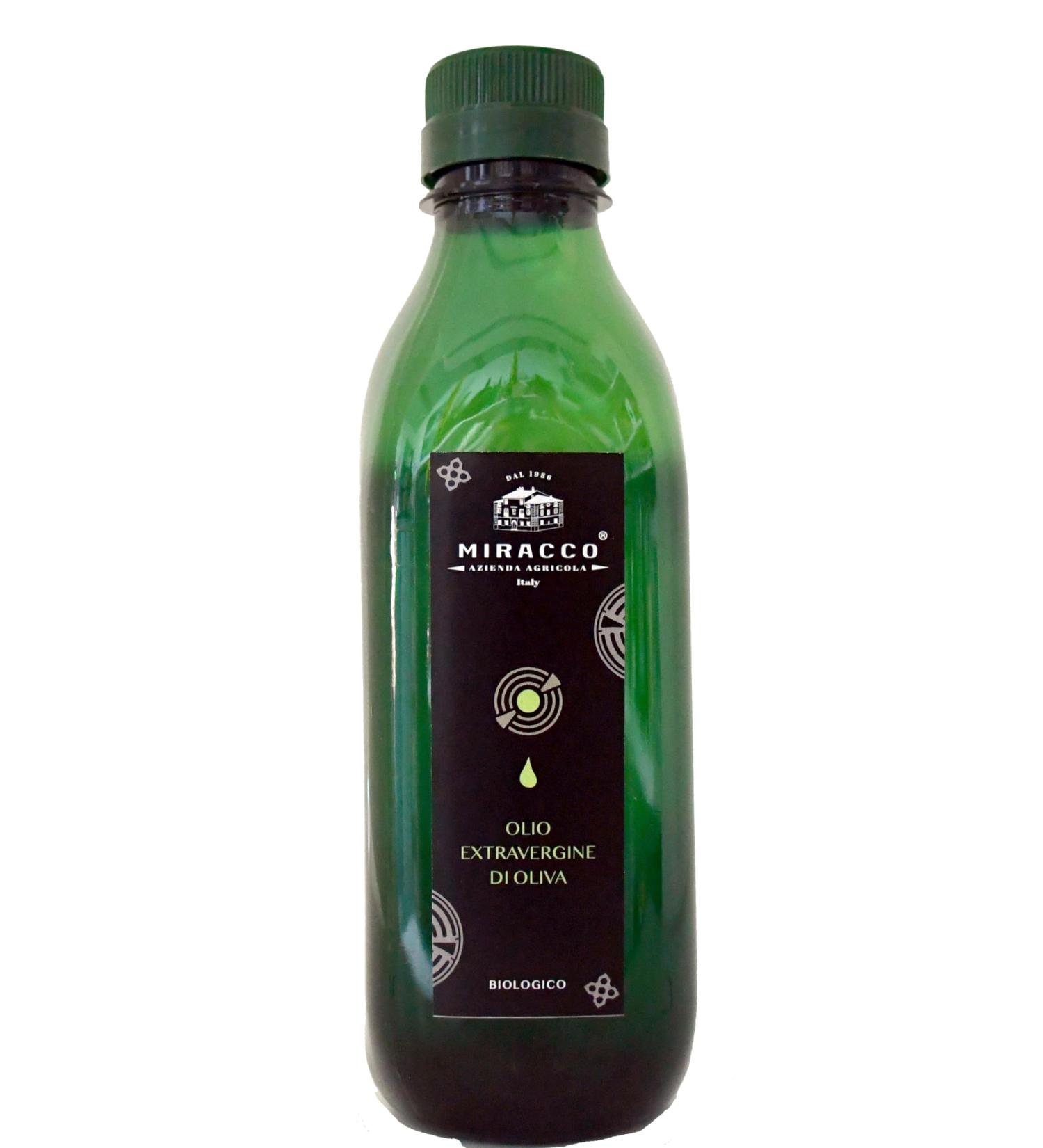 MIRACCO 100% Italian Organic Calabrian Extra Virgin Olive Oil Cold Pressed 500 ml - Buy Online on GoSupps.com
