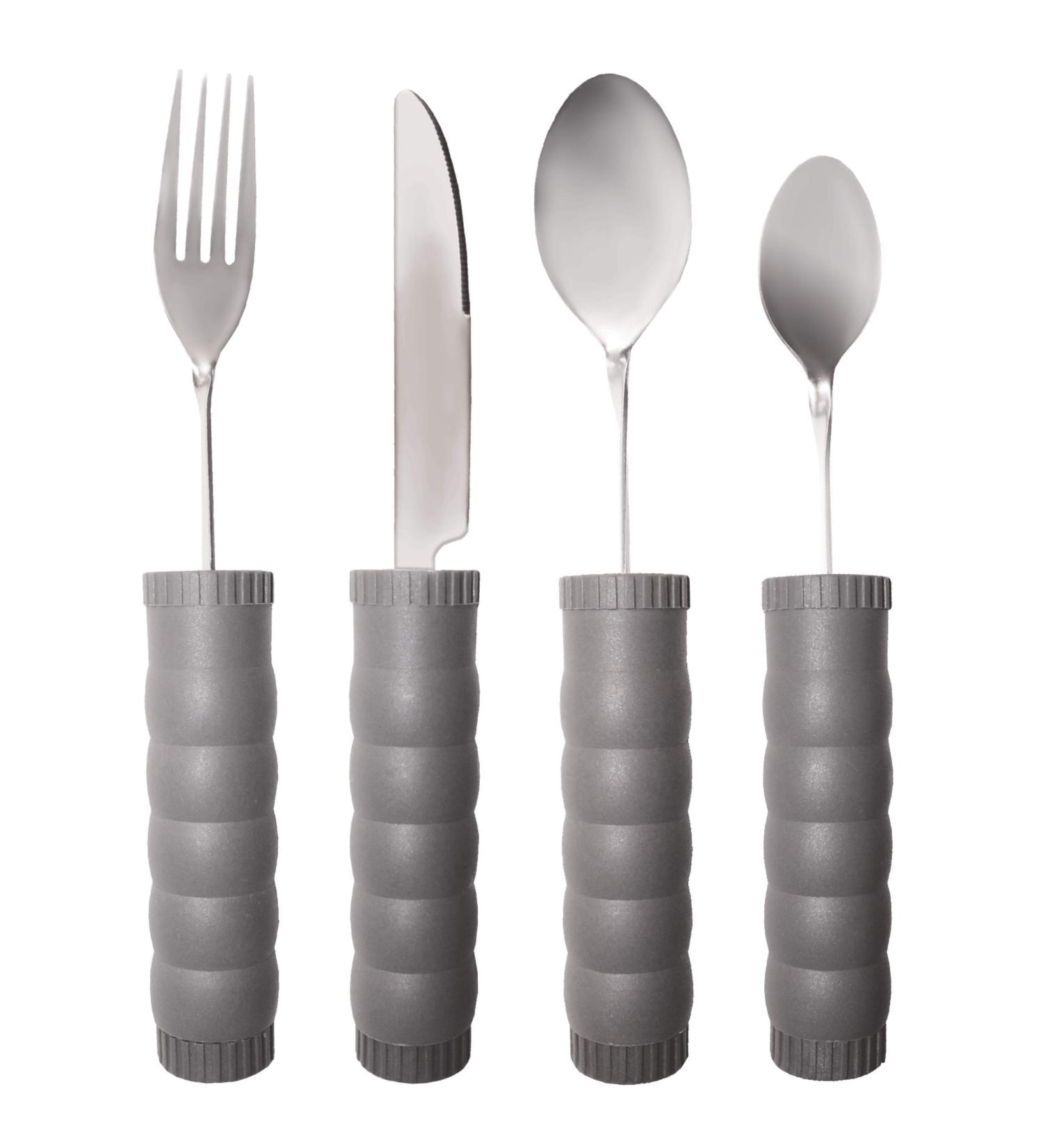 Adjustable Weighted Utensil Set with Washer Center - Ergonomic and Easy-to-Use - Buy Online on GoSupps.com