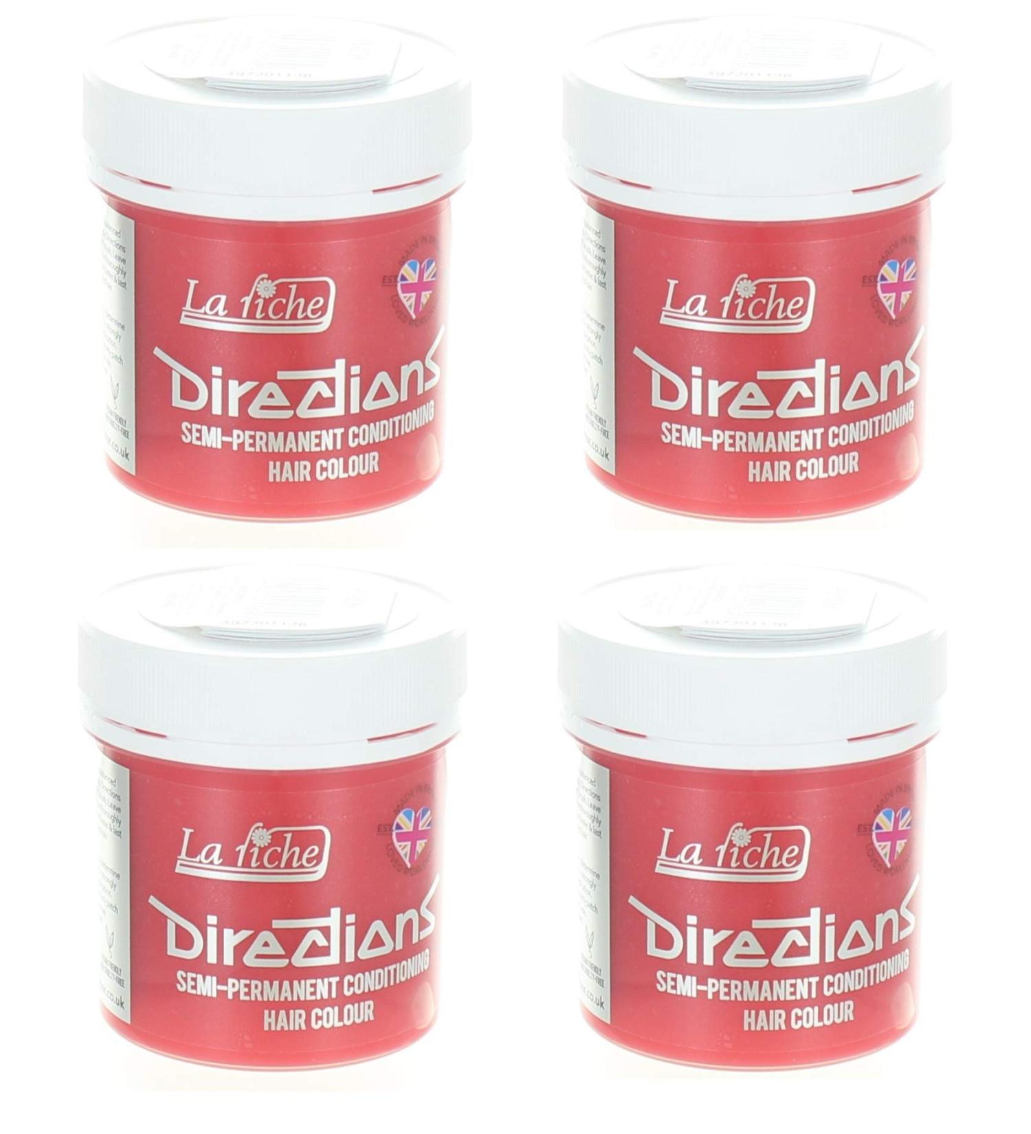 La Riche Directions semi-permanent hair colour tint 4-pack - Peach Peach 352 ml (1 pack)