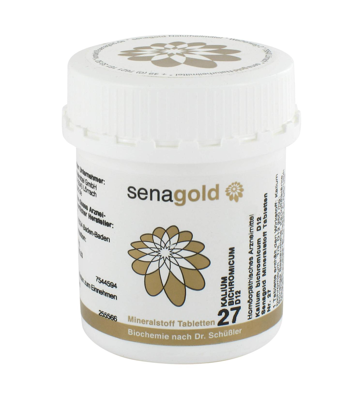 Schuessler Salt No.27 - Potassium Bichrom D12 400 Gluten-Free Tablets for Optimal Health - Buy Online on GoSupps.com