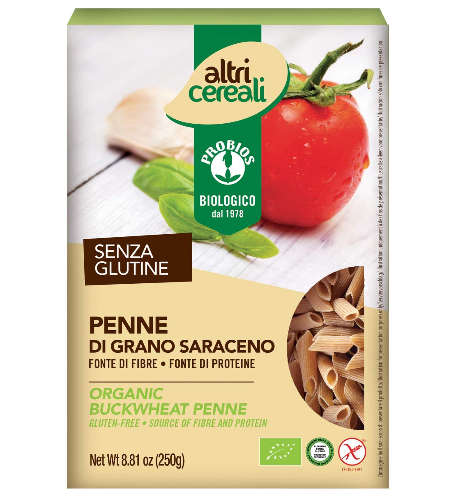  Probios Probios - Gluten-Free Buckwheat Penne - Penne Pack of 12 x 250g - Buy Online on GoSupps.com