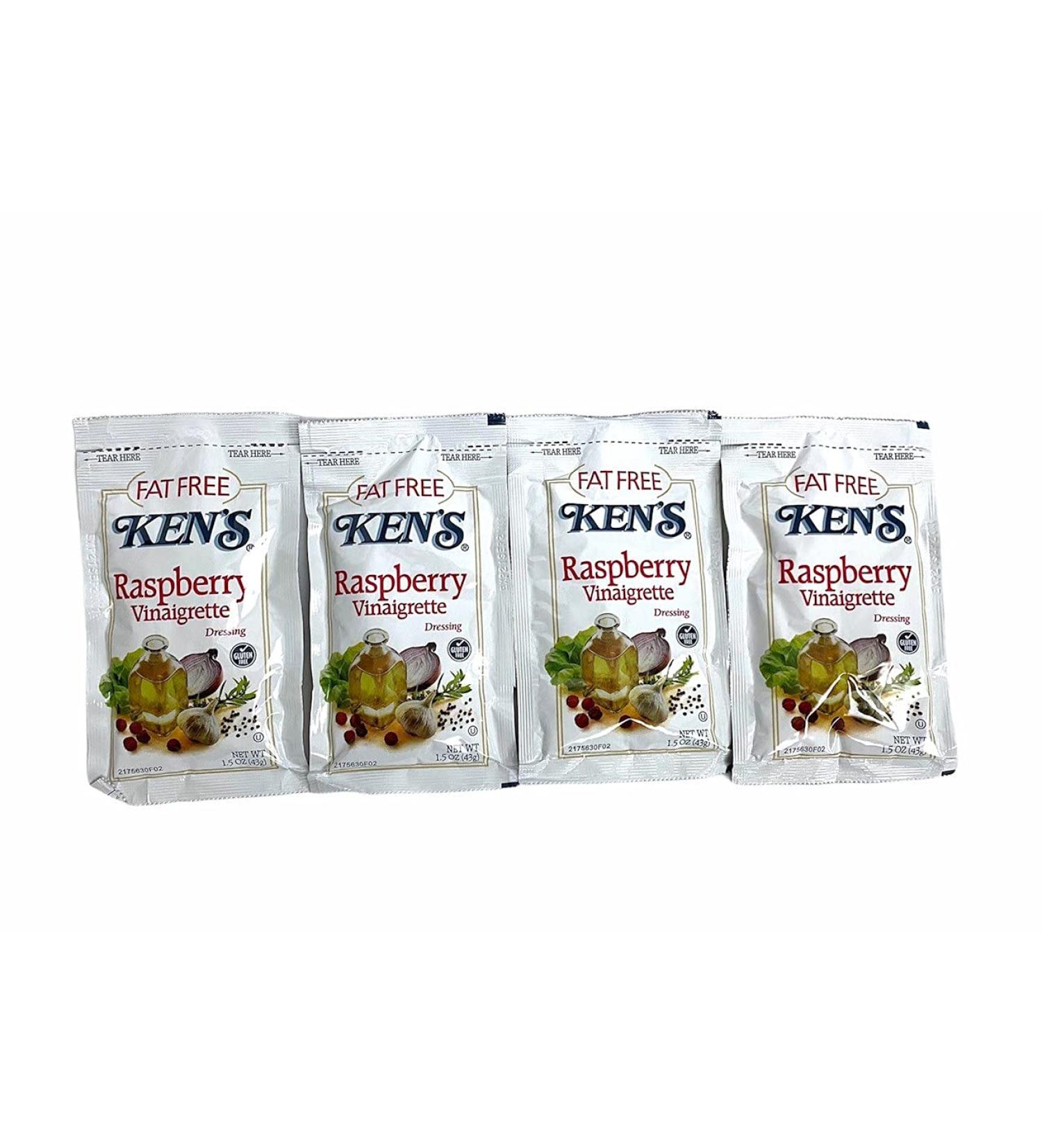 Generic Ken s 1.5oz Salad Dressing Packets | Fat Free Raspberry Vinaigrette | 20 Count