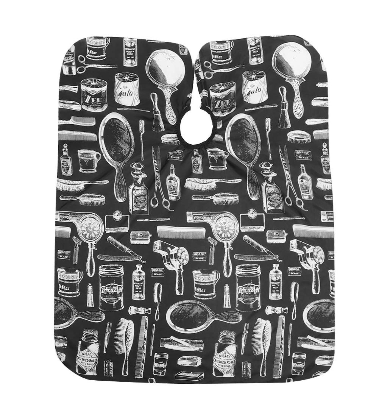 Waterproof Breathable Hairdressing Apron | Stylish Hair Salon Shawl Apron | 120x145cm Printed Hair Cutting Apron for Professionals - Buy Online on GoSupps.com