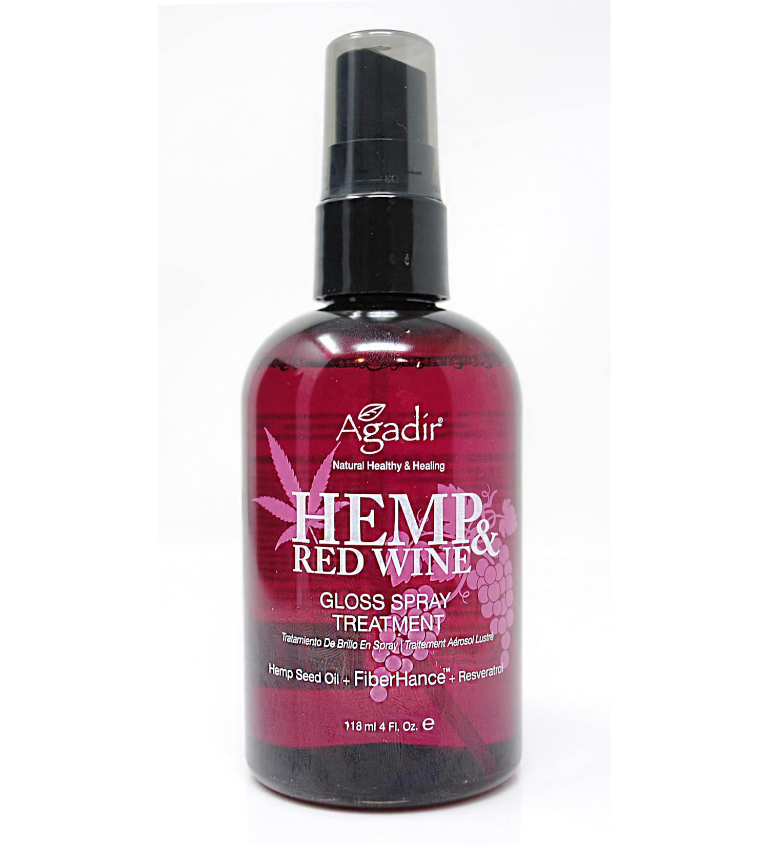 Buy AGADIR Hemp & Red Wine Gloss Spray Treatment - 4 fl. oz. | International Shipping Available - Buy Online on GoSupps.com