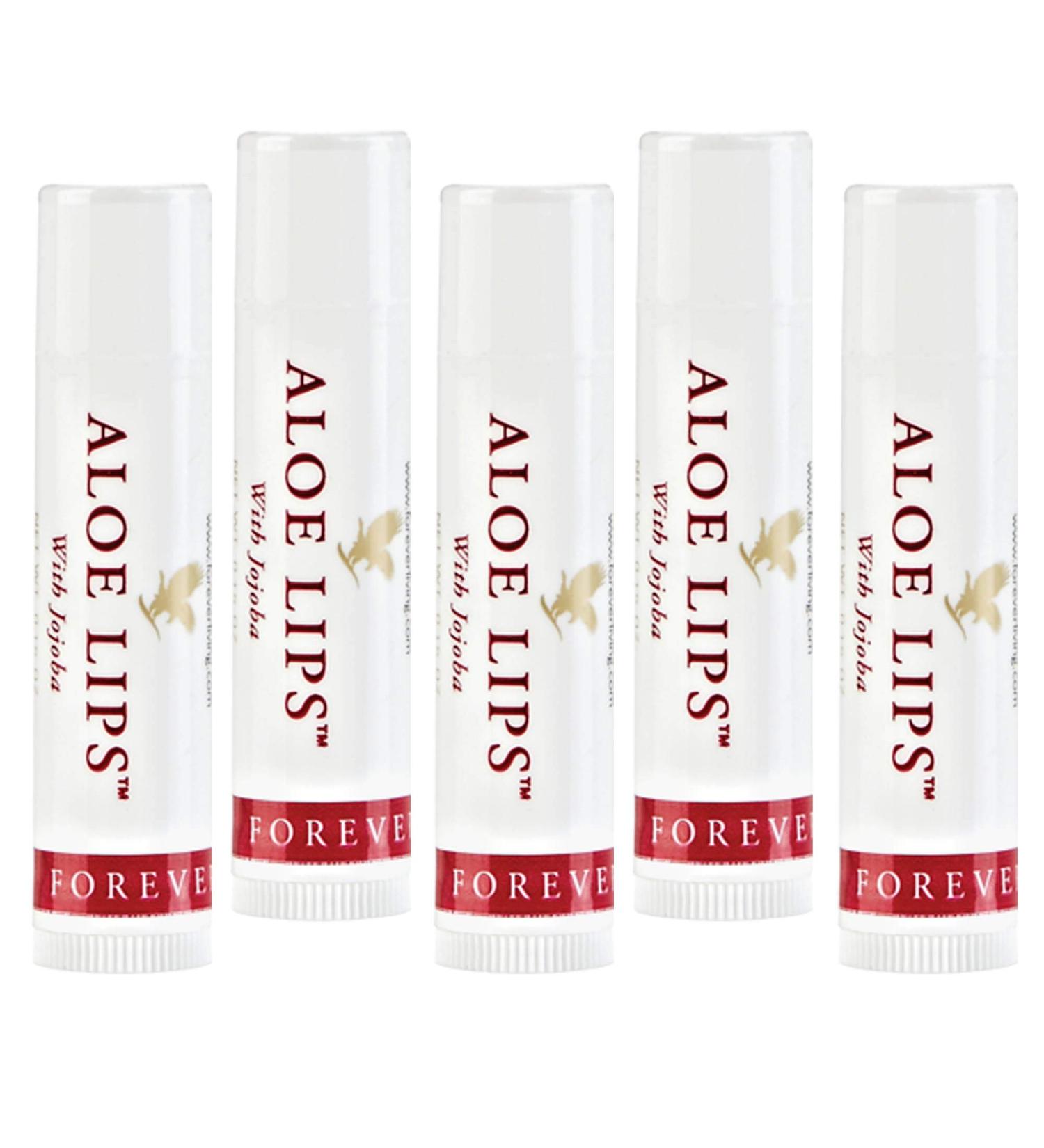 Buy Forever Living Aloe Lips - 5 Pieces | Best Moisturizing Lip Balm for Soft Lips - International Shipping Available - Buy Online on GoSupps.com