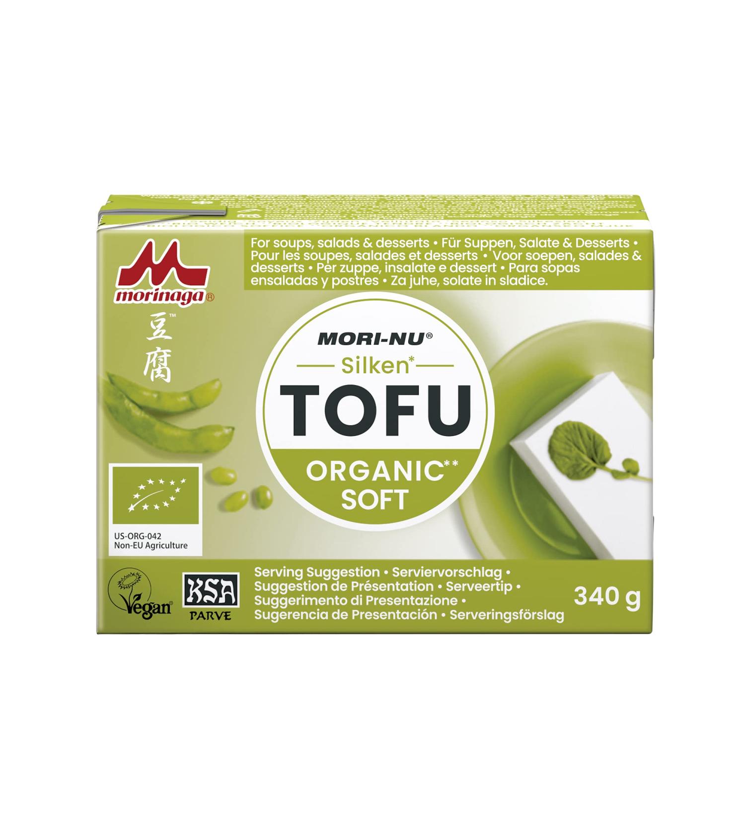 Mori-Nu Organic Silken Tofu Soft Organic Tofu made from soybeans versatile 12 x 340 g Organic Tofu soft