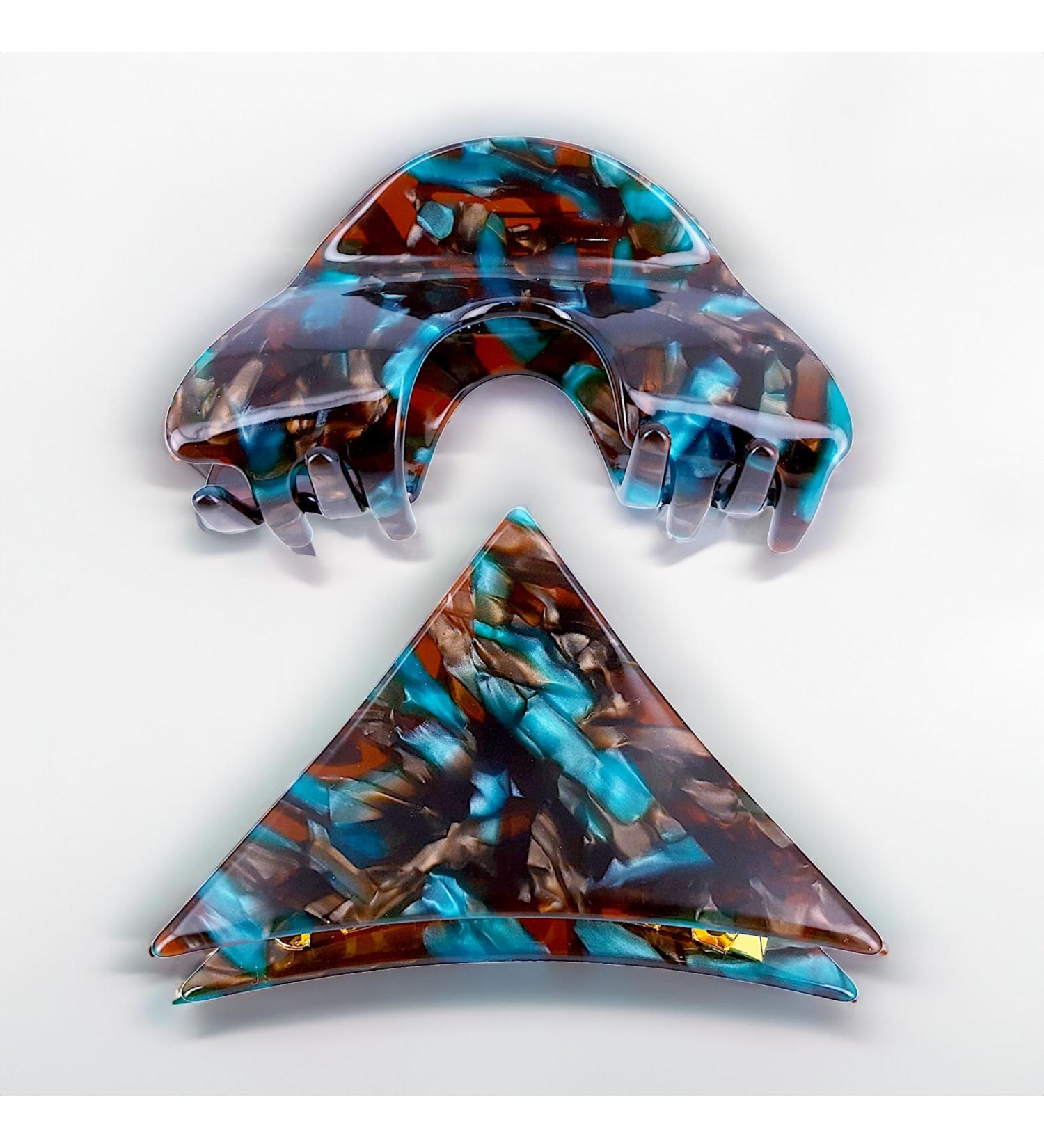 Handmade Turquoise Hair Accessories for Women - 2-Piece Collection in Stylish Designs - Buy Online on GoSupps.com