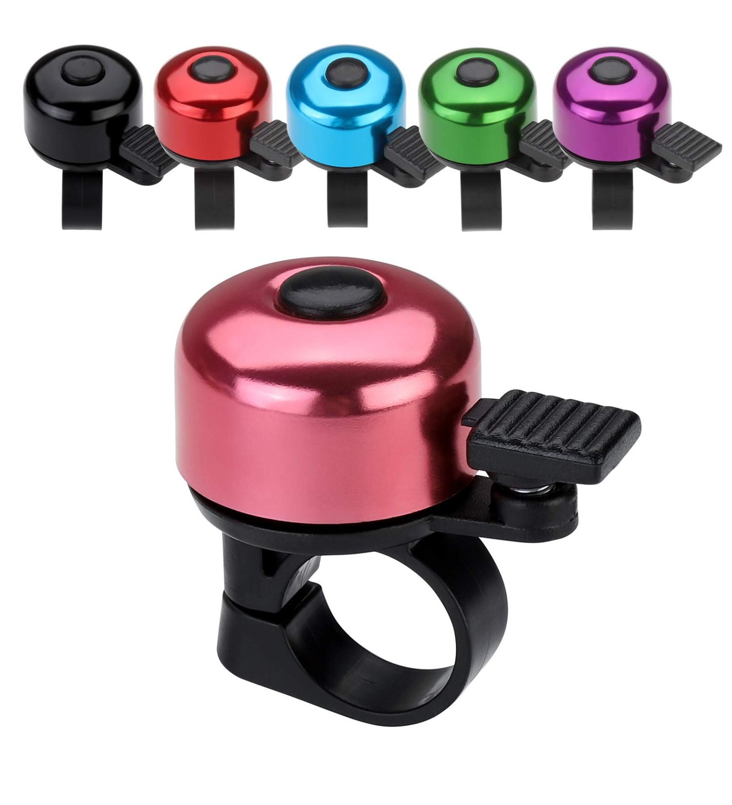 Paliston Mini Bicycle Bell - 120dB MTB Racing Bike Bell for Adults & Kids - Crisp Sound - Pink - Buy Online on GoSupps.com