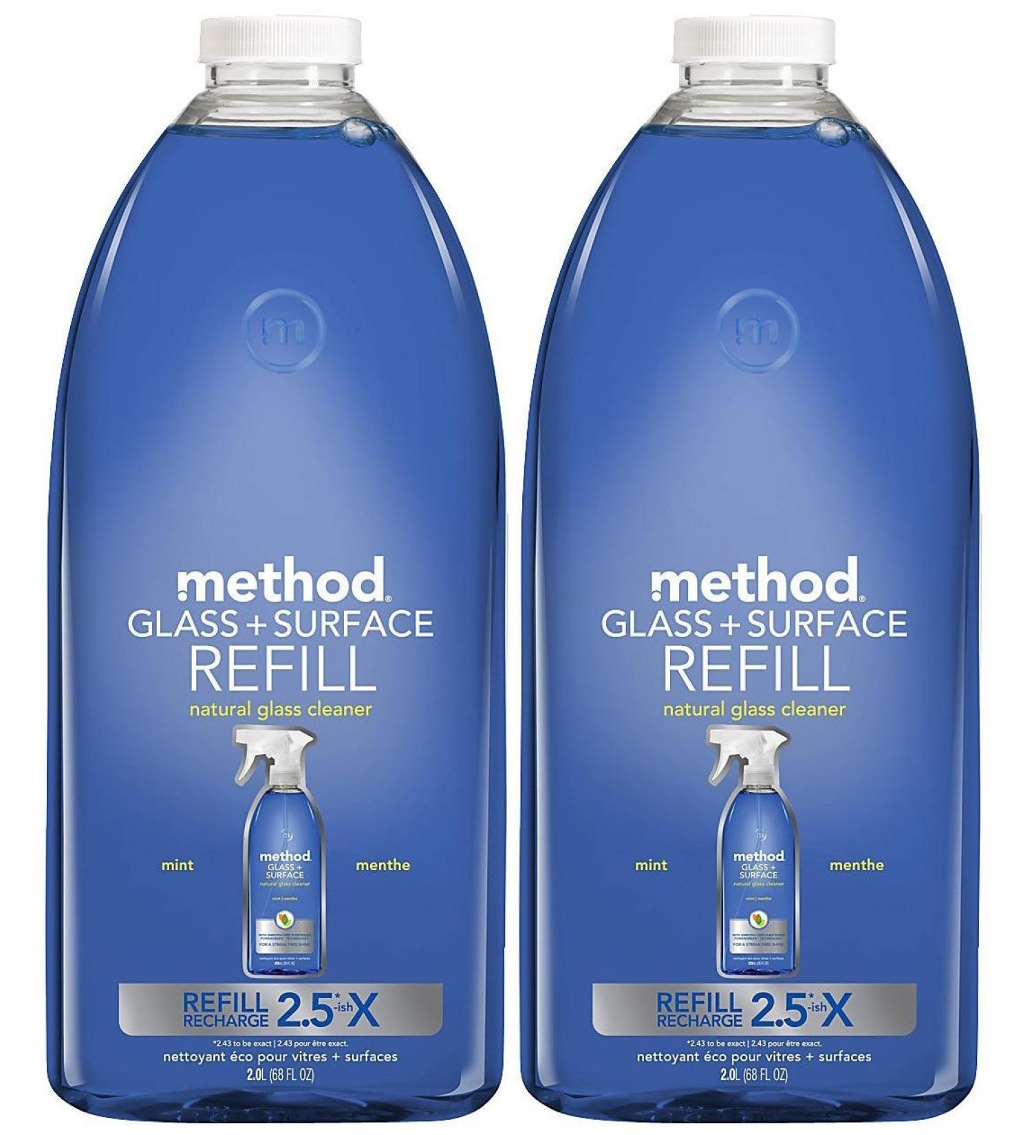 Method Glass & Surface Refill, Mint, 68 oz, 2 pk