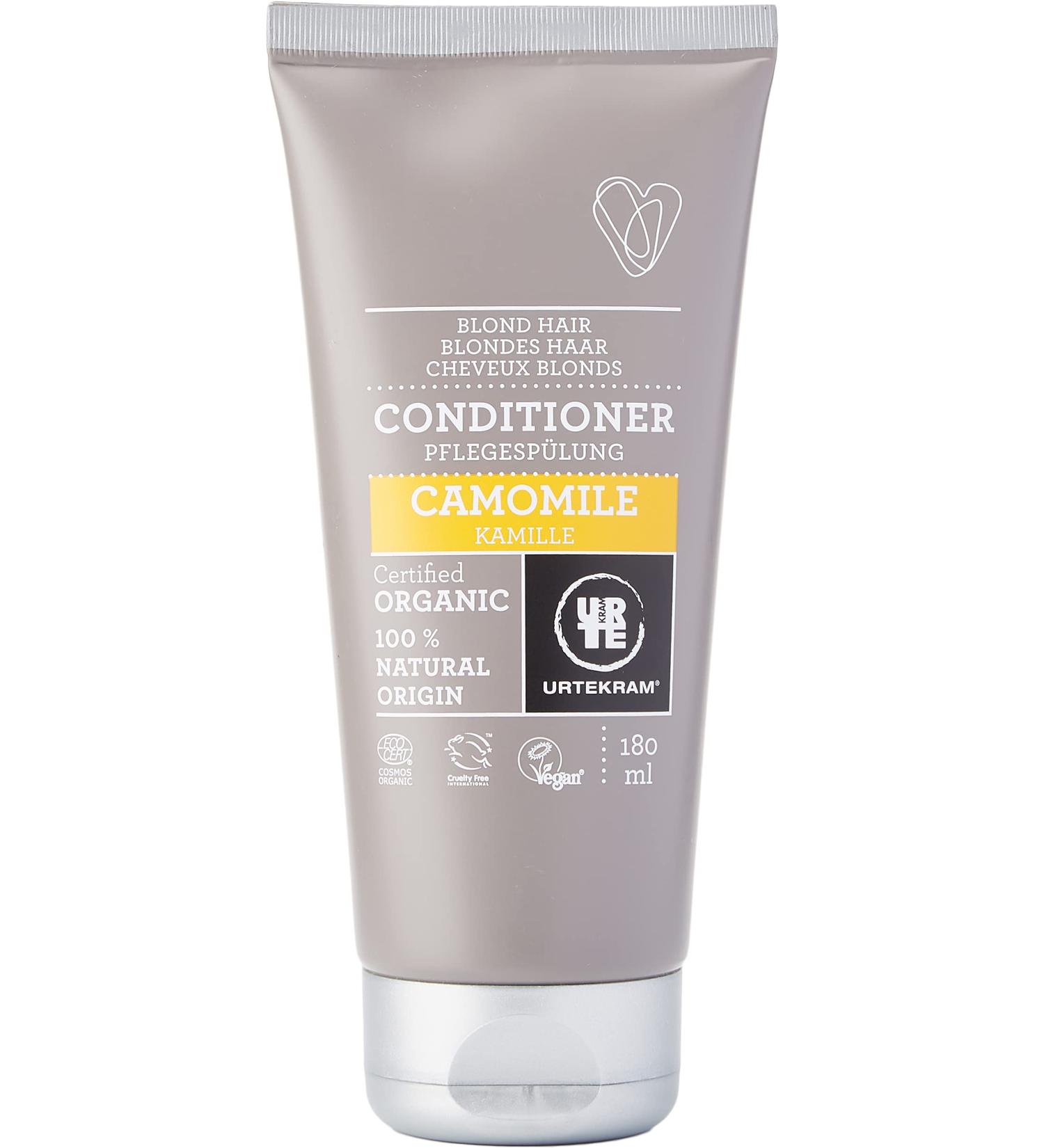 Urtekram Organic Chamomile Conditioner for Blonde Hair - 180 ml | Nourishing Natural Hair Care - Buy Online on GoSupps.com